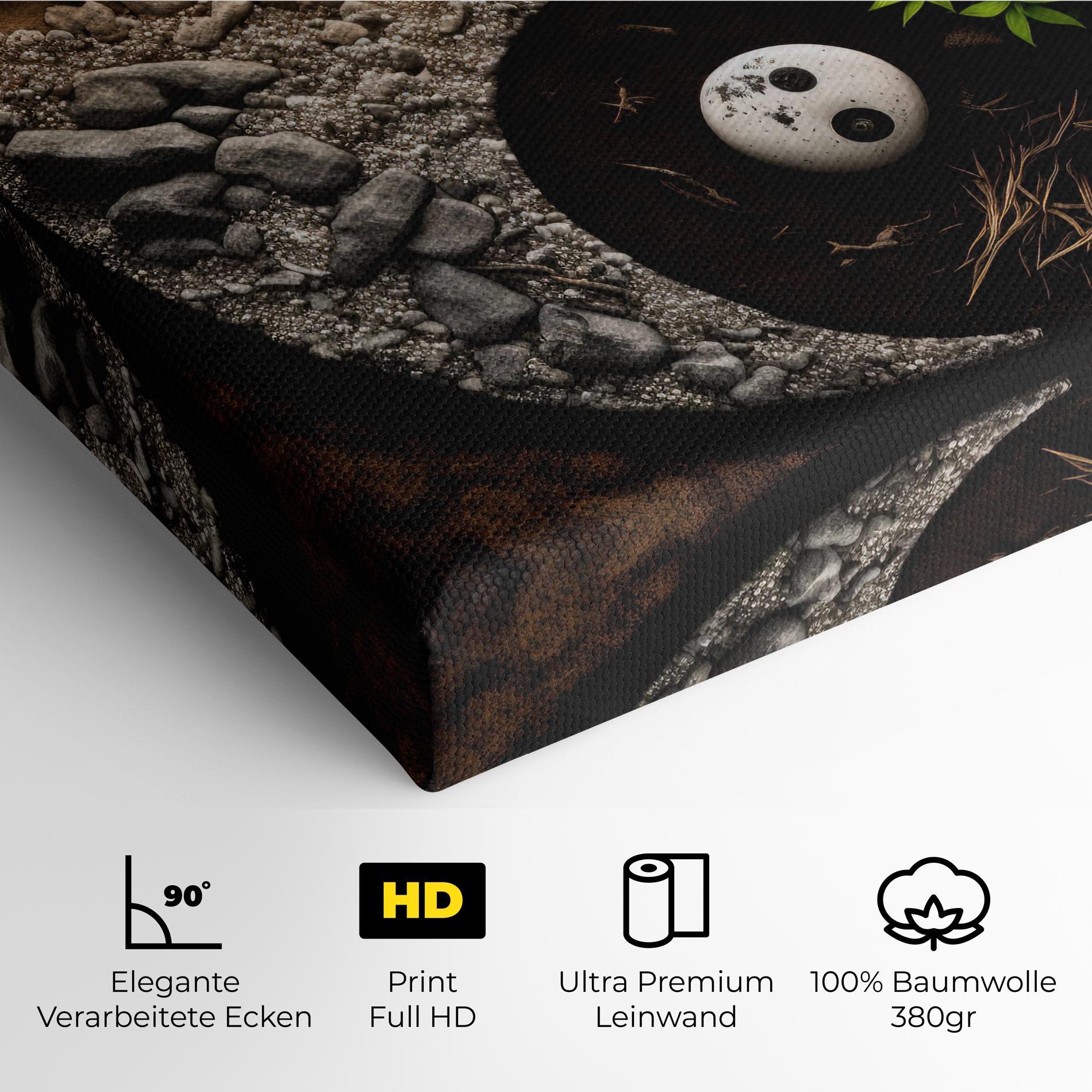 Leinwandbild Nature Yinyang mockup 4