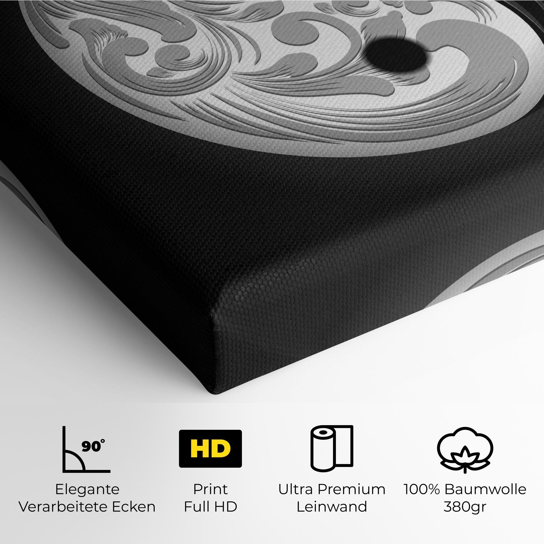 Leinwandbild Yinyang Grey mockup 4