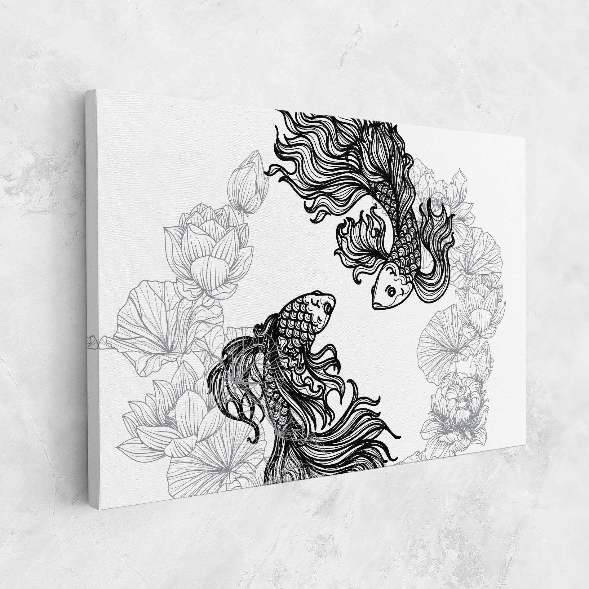 Fish Yinyang mockup 1