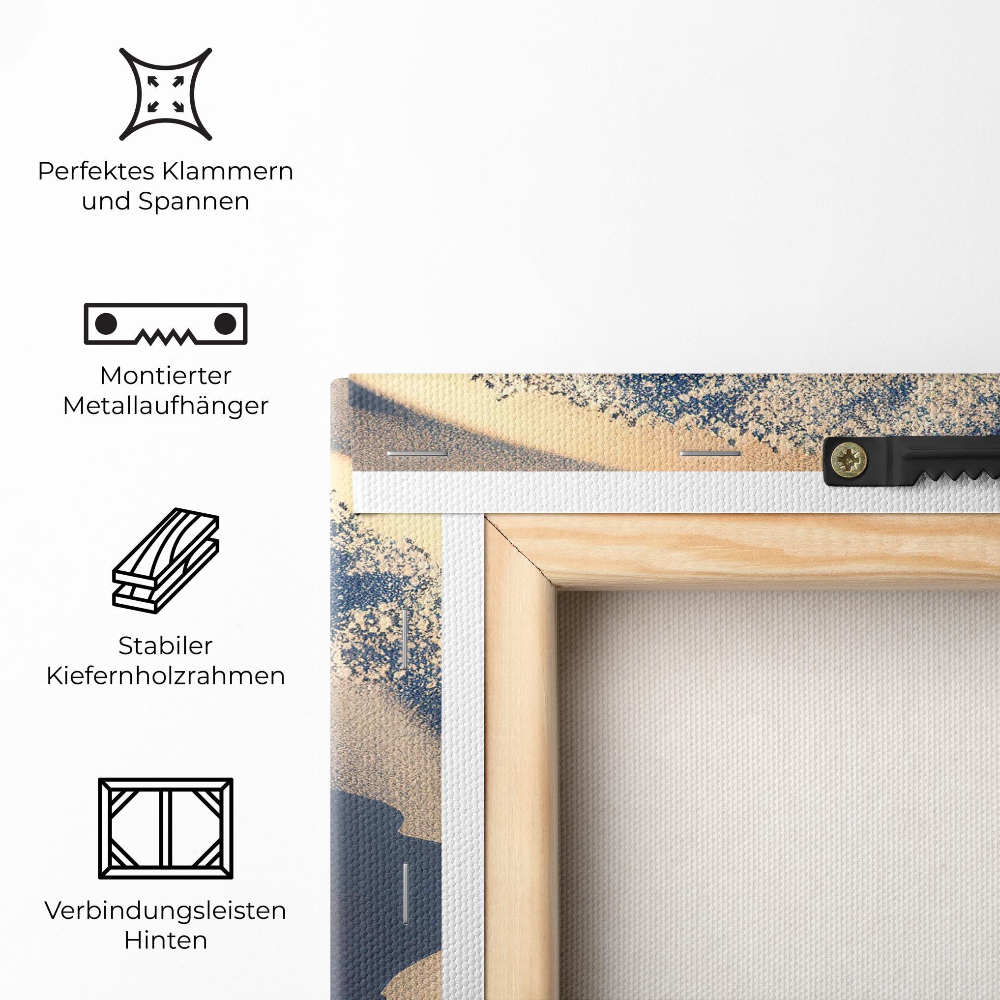 Leinwandbild Black Sand Yinyang mockup 5