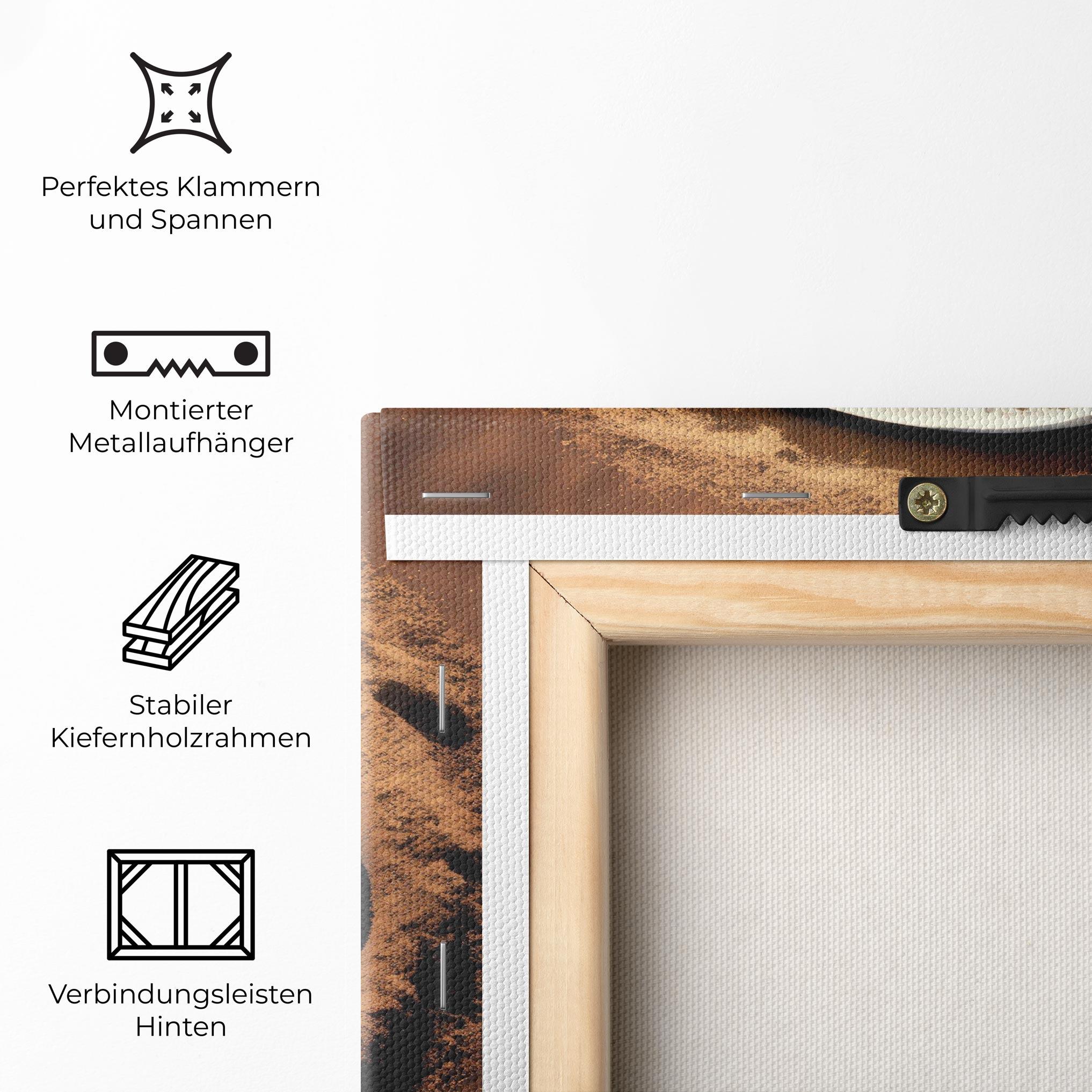 Leinwandbild Earth Yinyang mockup 5