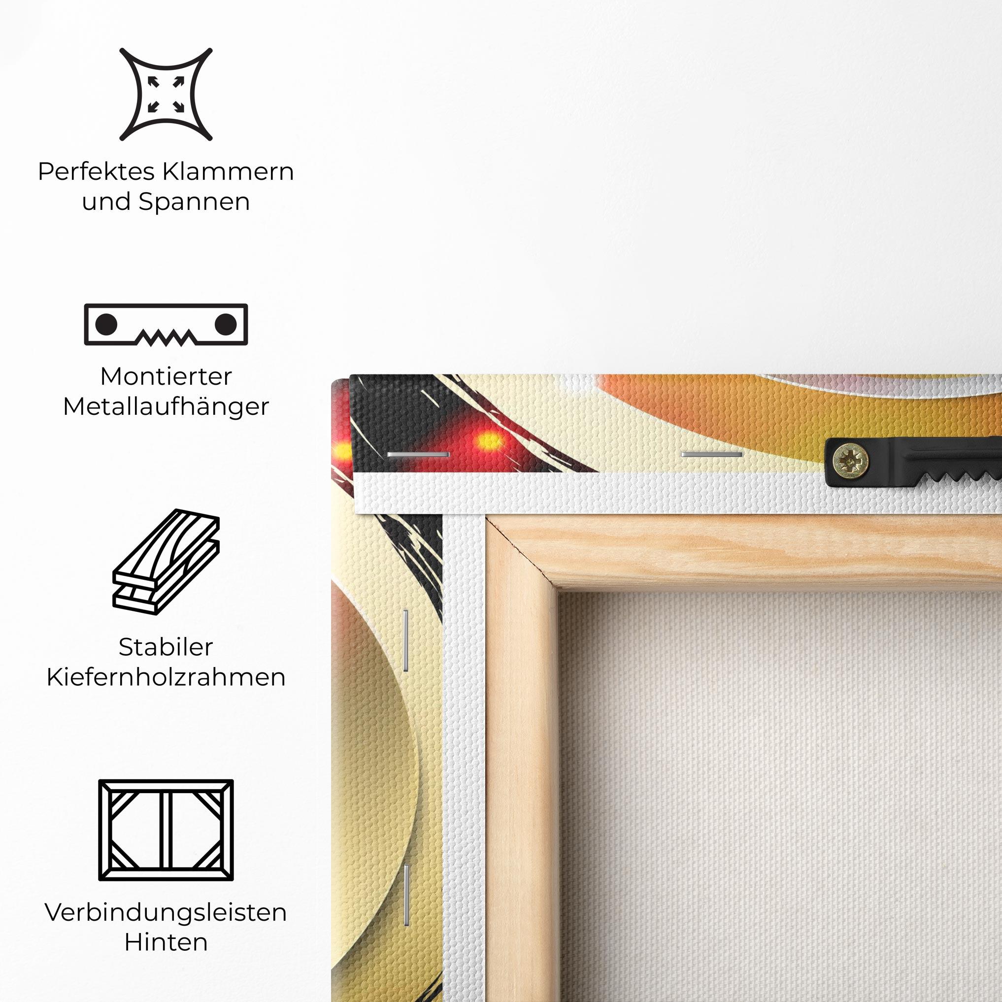 Leinwandbild Gold Light Yinyang mockup 5