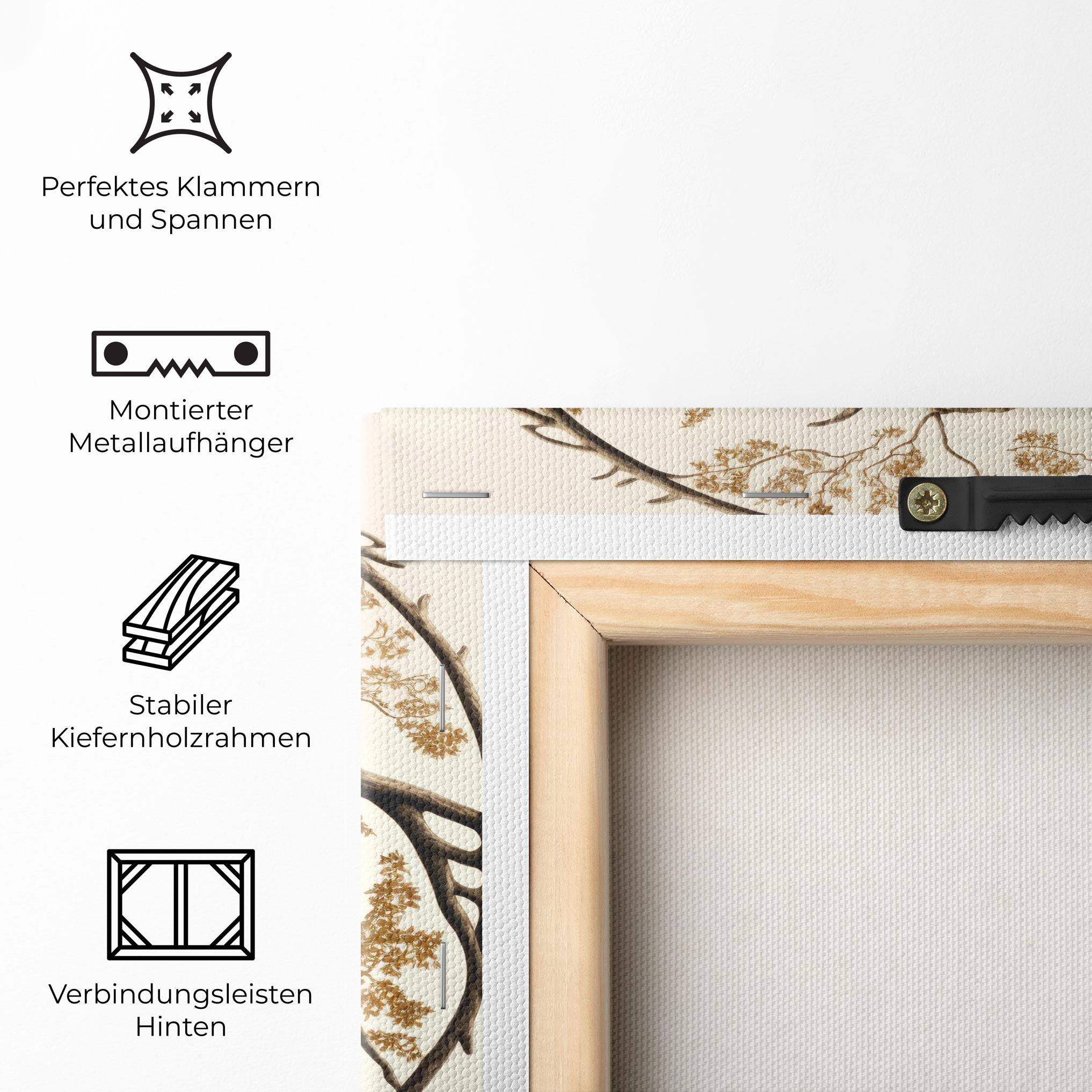 Leinwandbild Tree Yinyang mockup 5