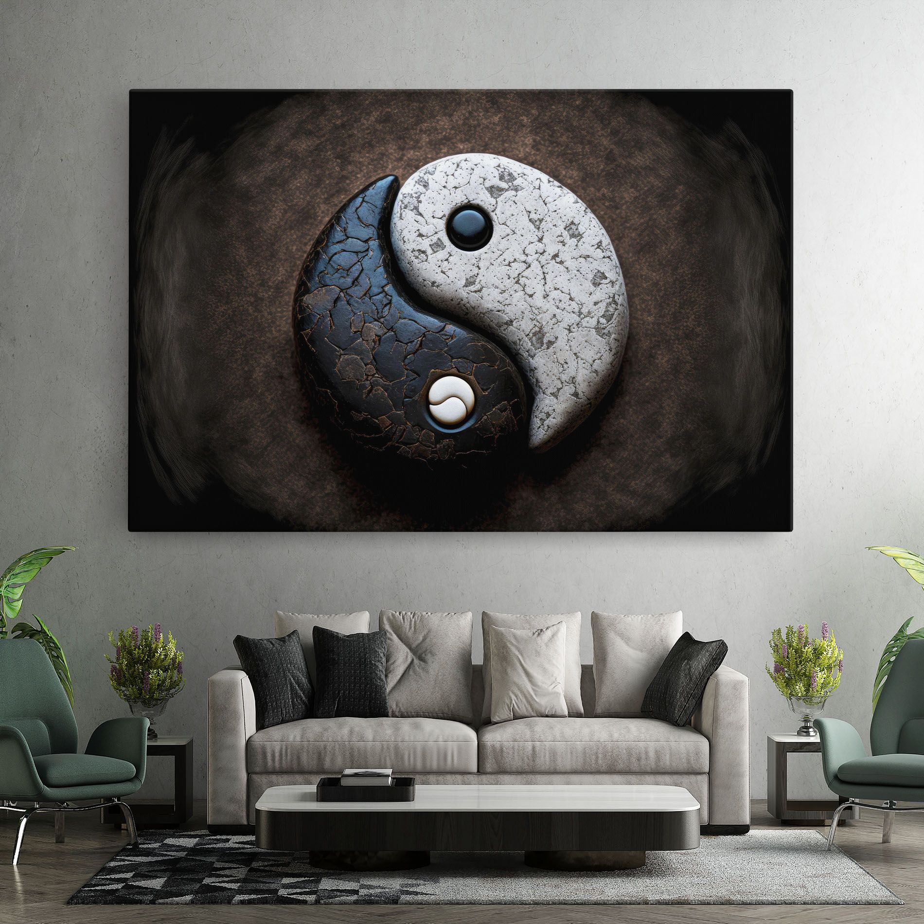 Black Stone Yinyang mockup 7