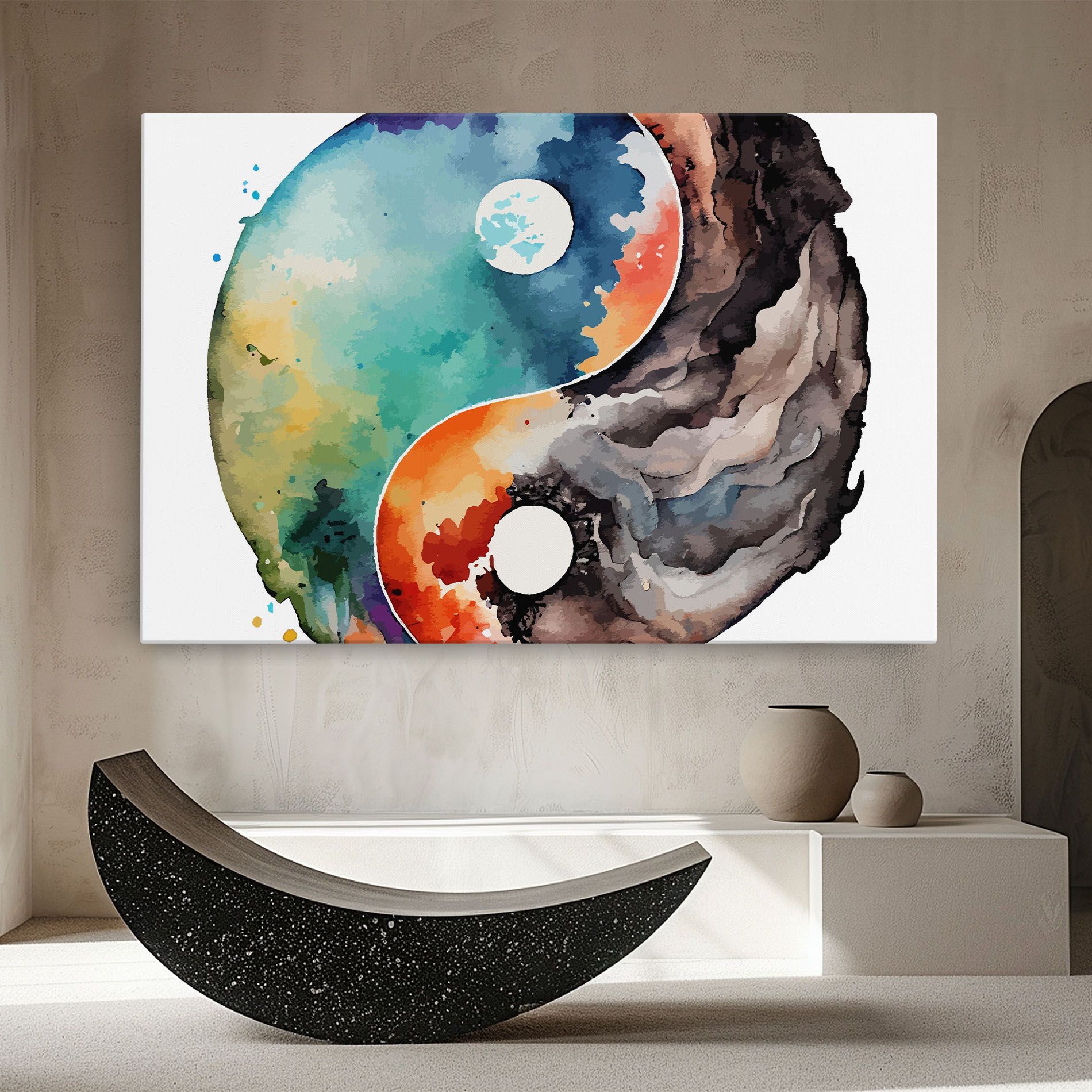 Earth Yinyang Art mockup 8