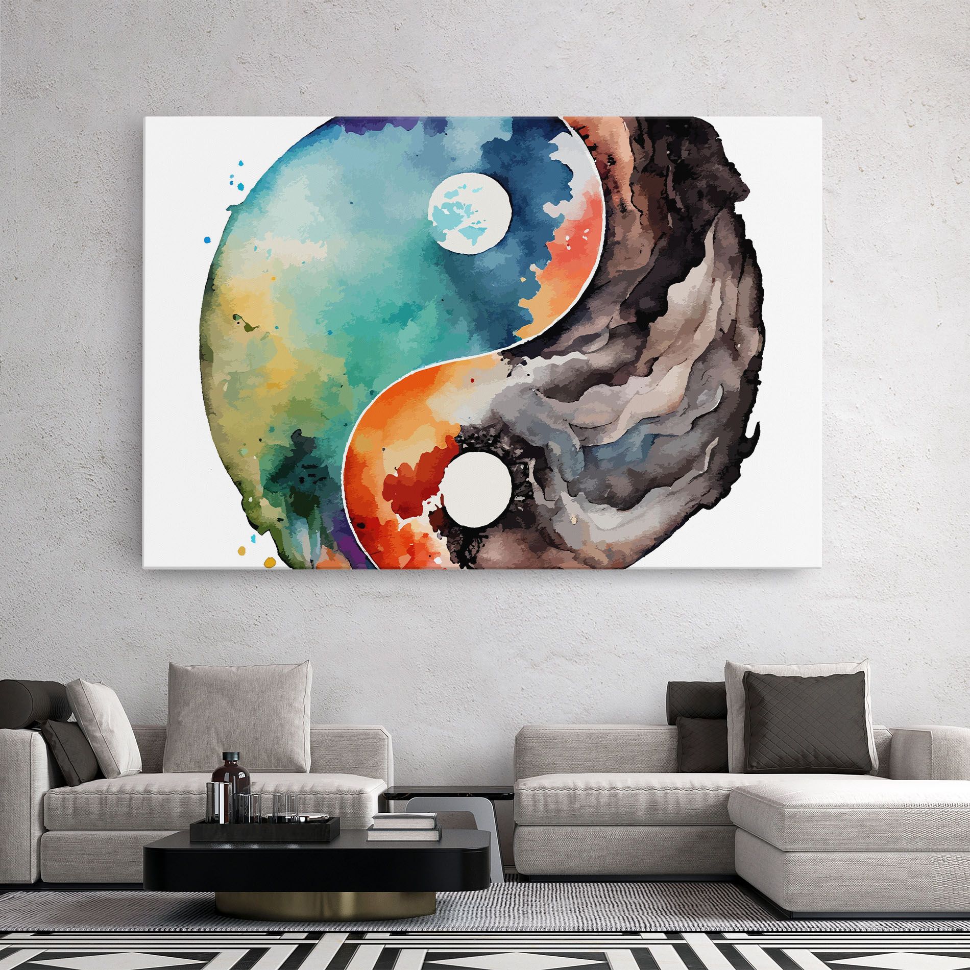 Earth Yinyang Art mockup 2