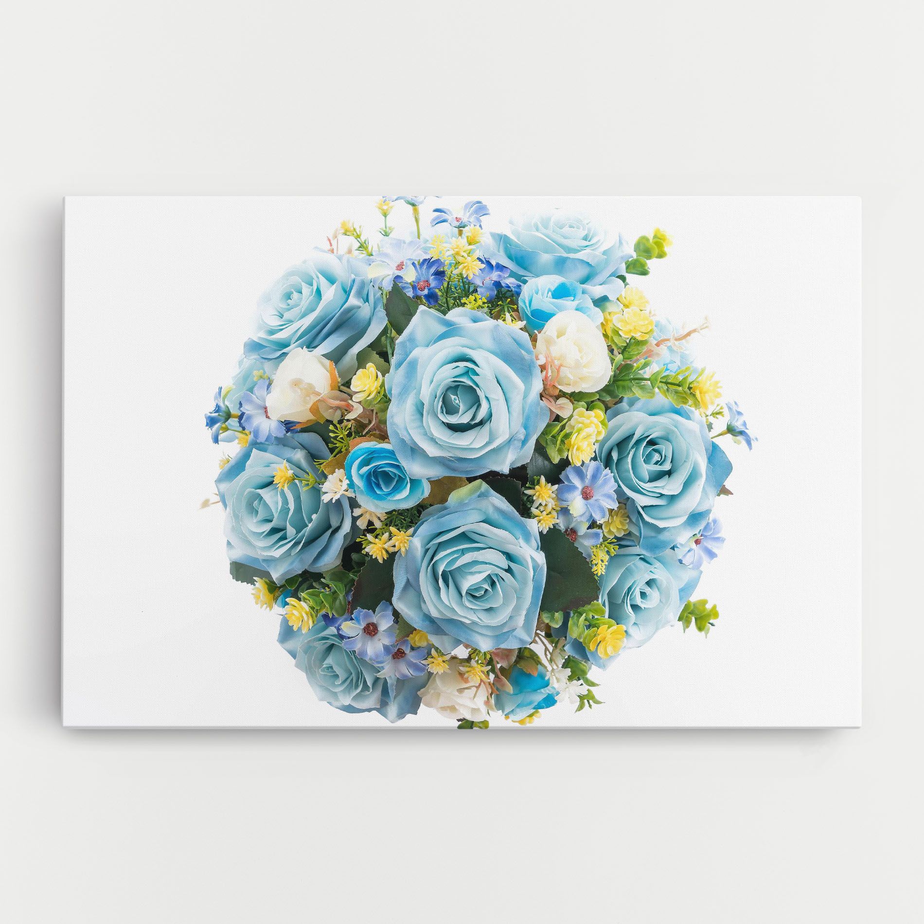 Blue Roses Bouquet mockup 0