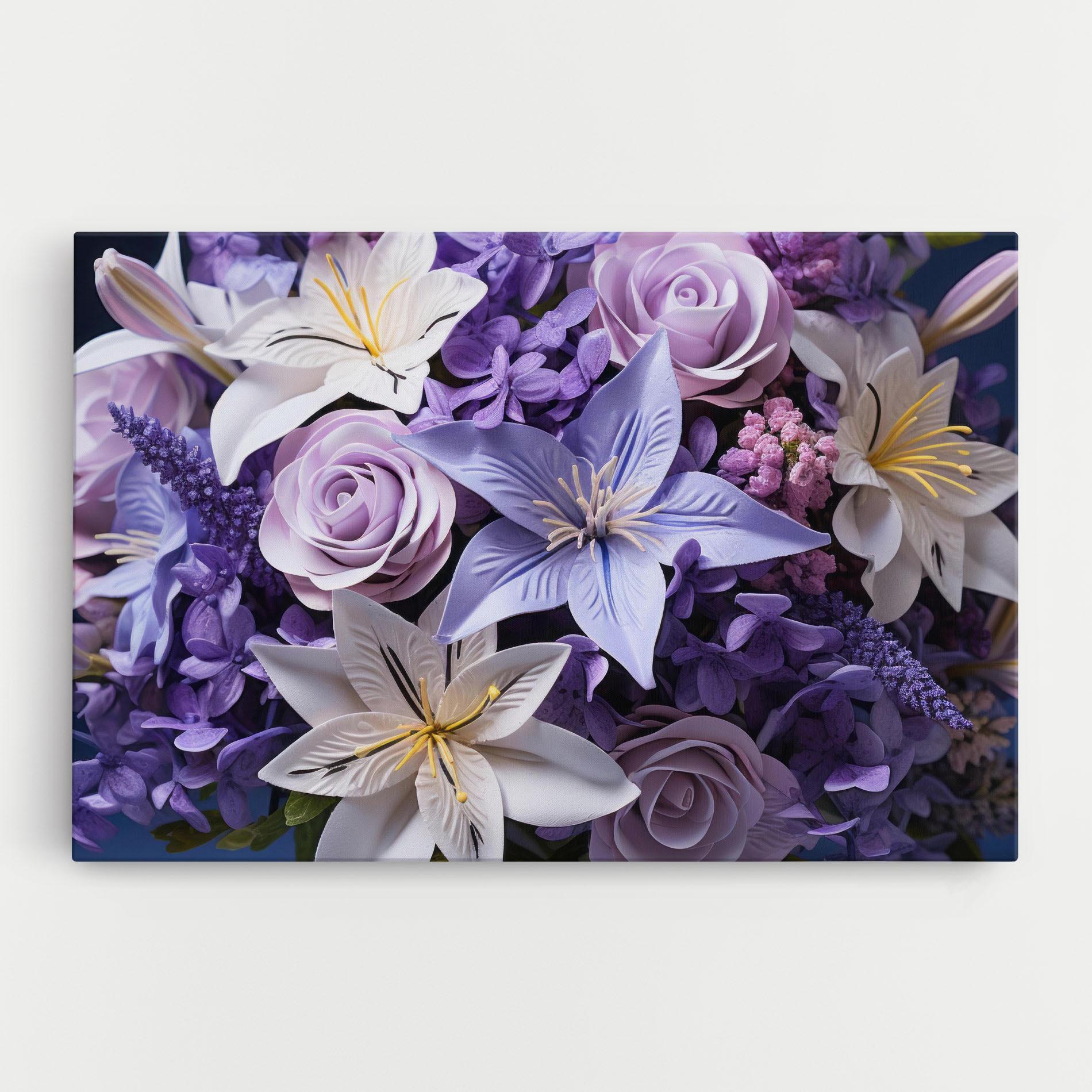Leinwandbild Purple Cute Bouquet mockup 0