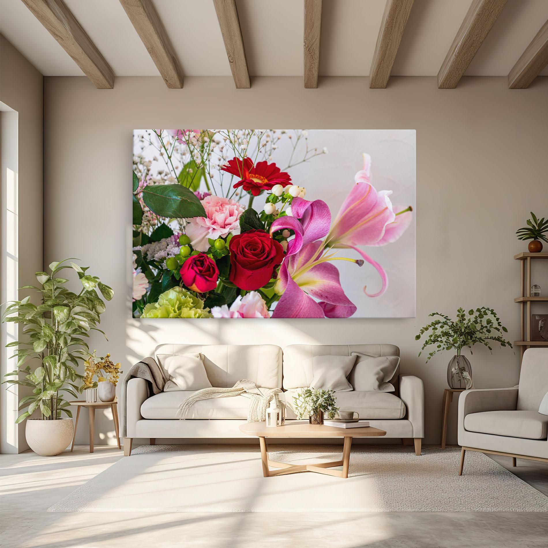 Leinwandbild Bouquet mockup 6