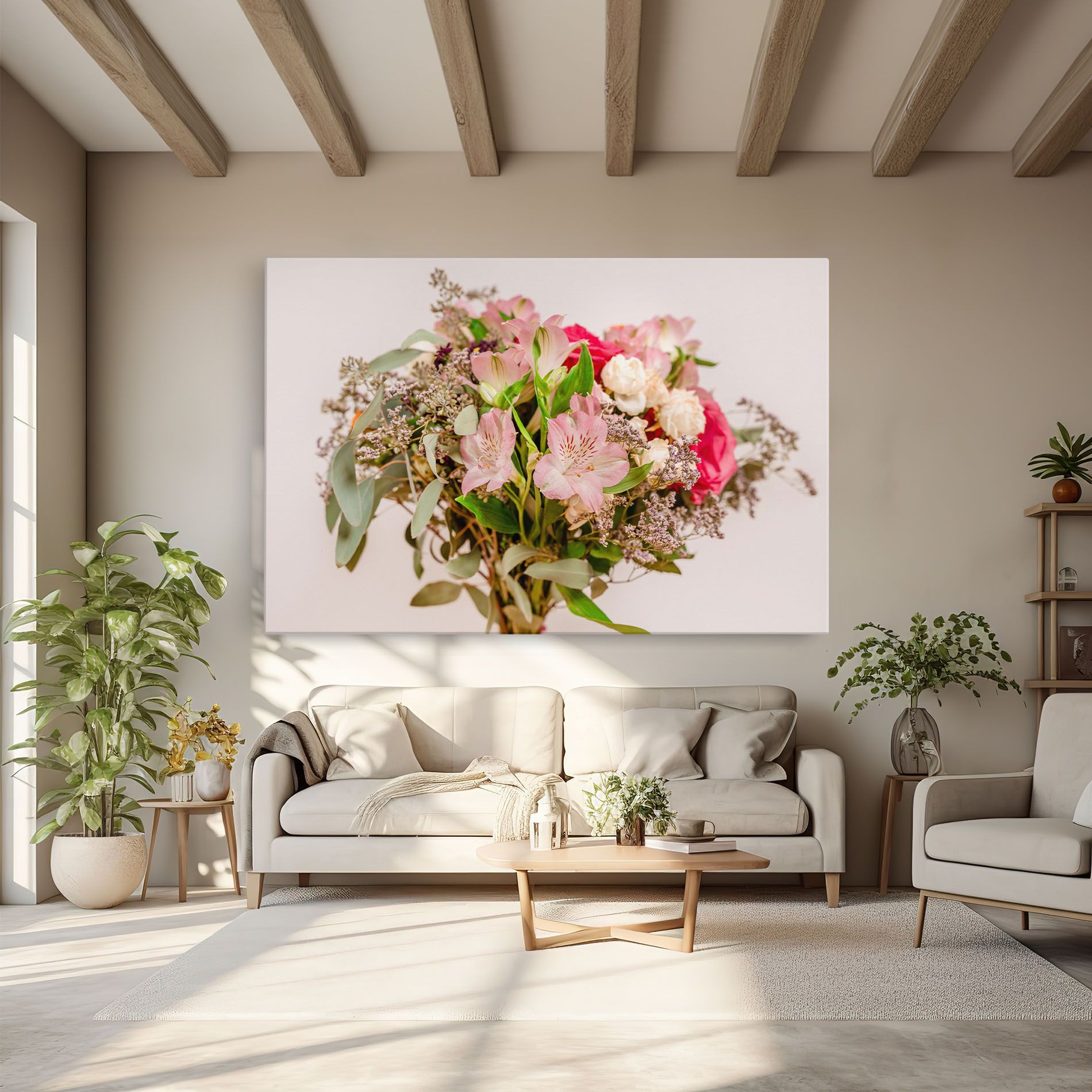 Girly Pink Bouquet mockup 6