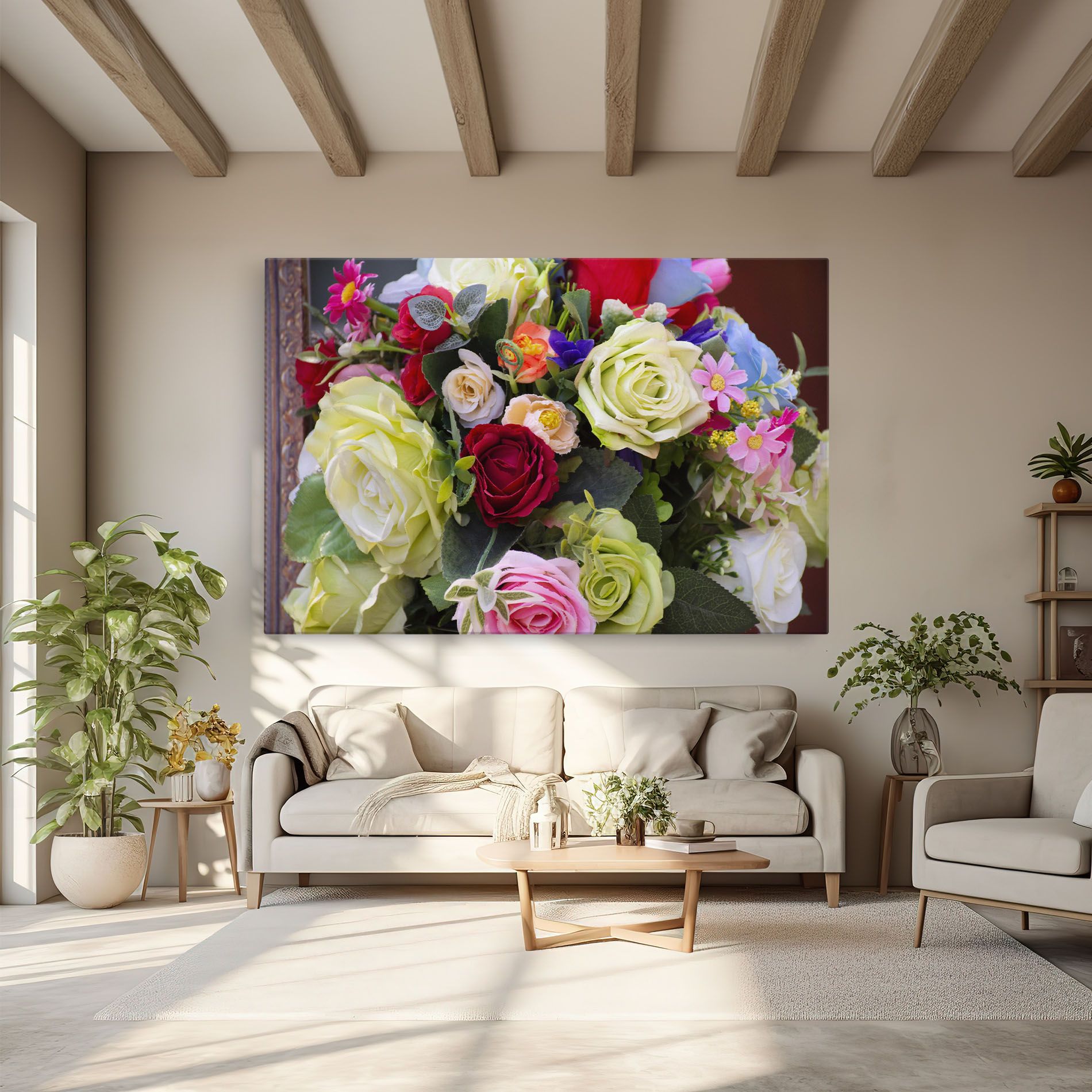 Mixed Roses Bouquet mockup 6