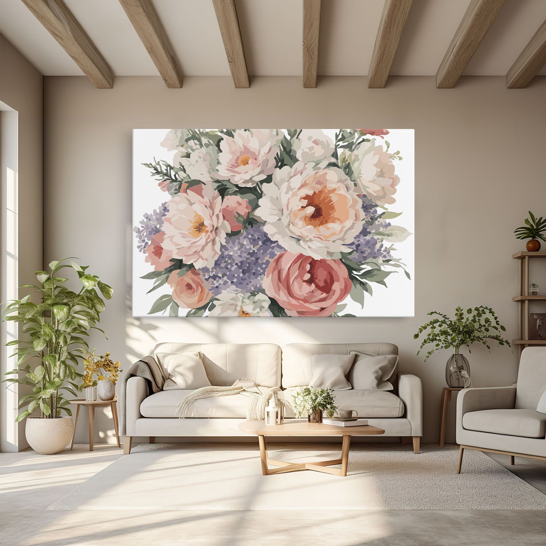 Pretty Watercolor Bouquet mockup 6