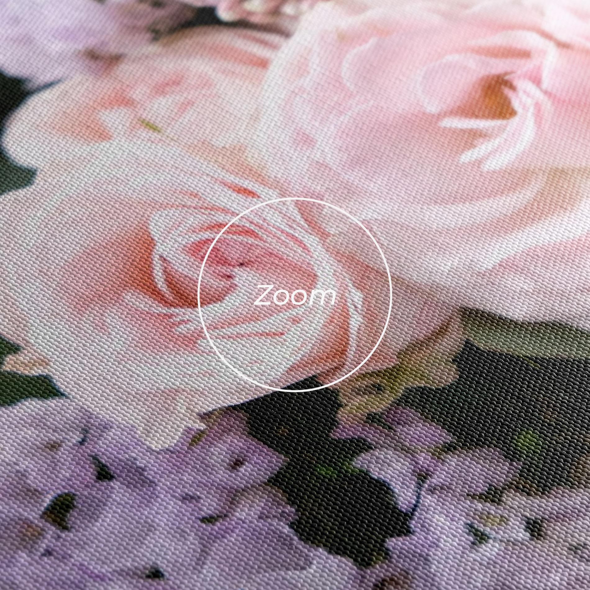 Leinwandbild Beautiful Pink Roses mockup 3