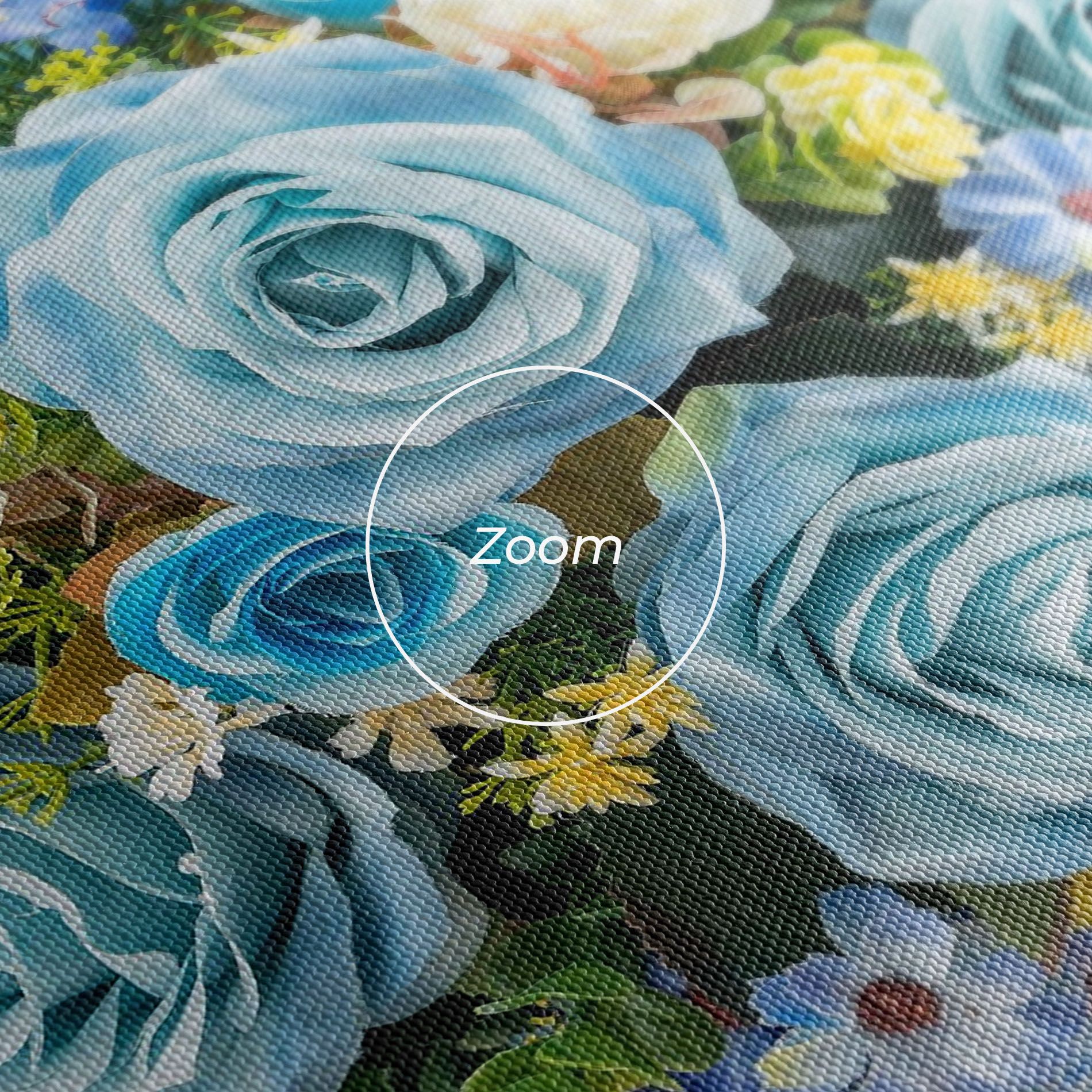 Blue Roses Bouquet mockup 3
