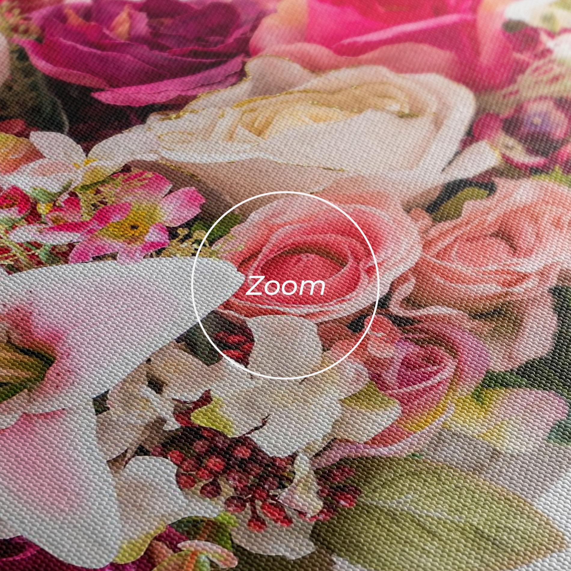 Leinwandbild Bouquet Flowers Vase mockup 3