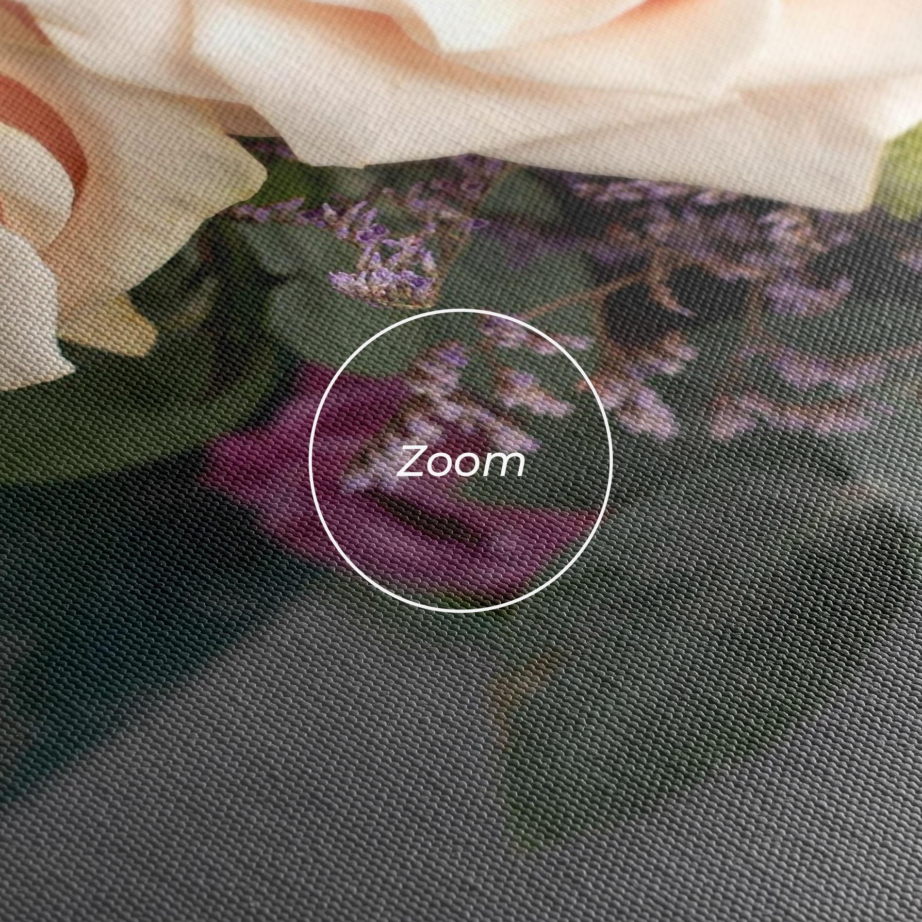 Leinwandbild Cream Purple Bouquet mockup 3