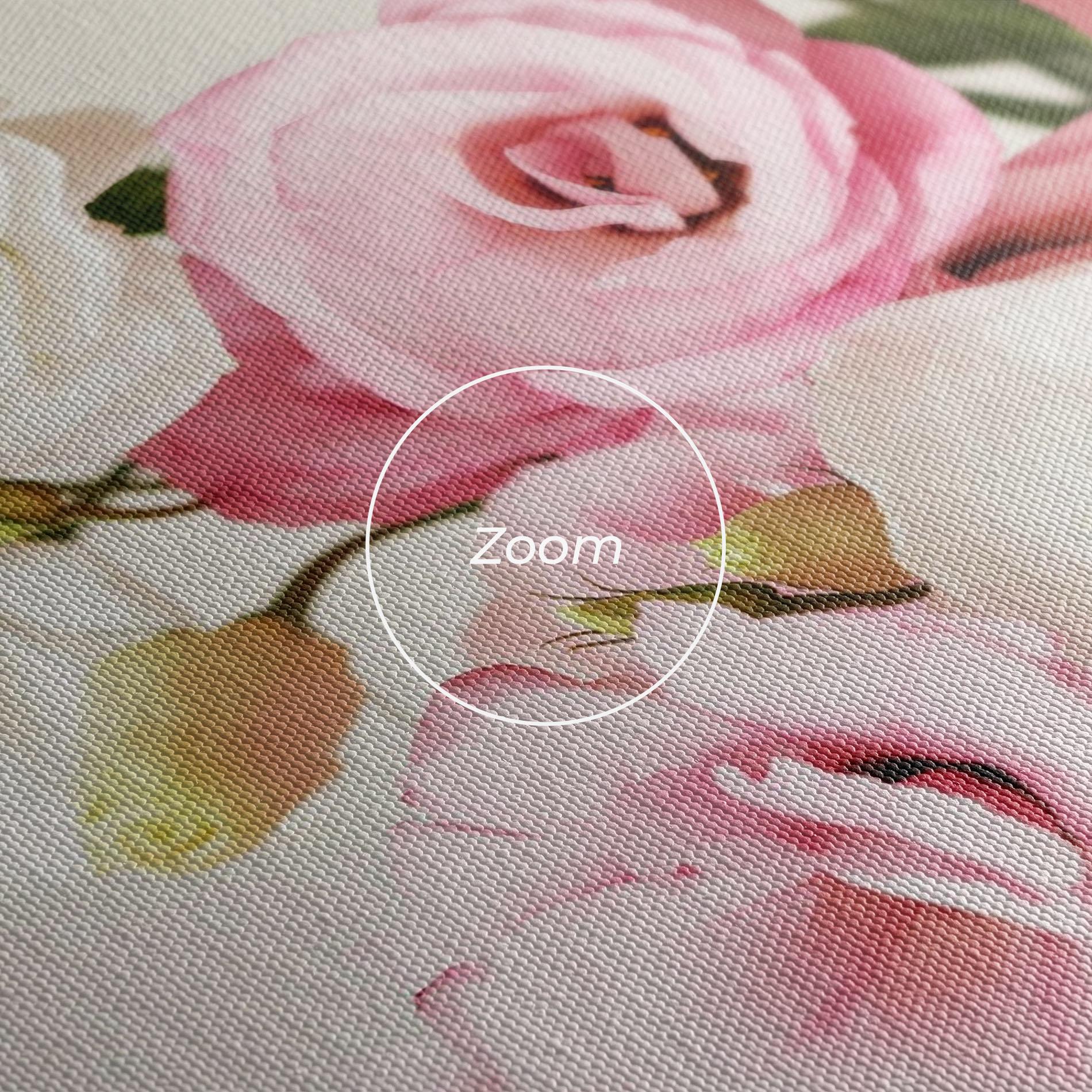 Leinwandbild Cute Pink Flowers mockup 3