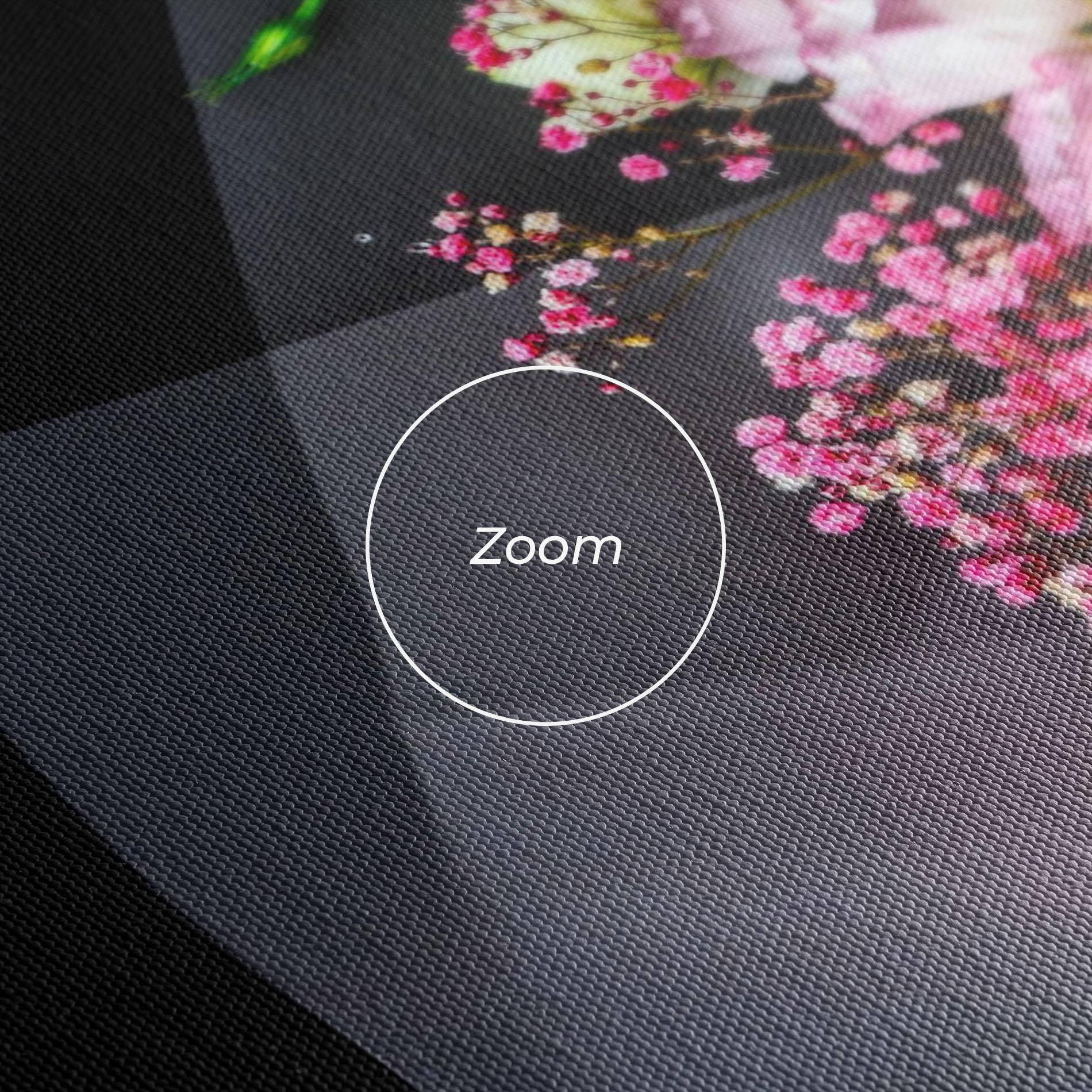 Leinwandbild Cute Roses Bouquet mockup 3