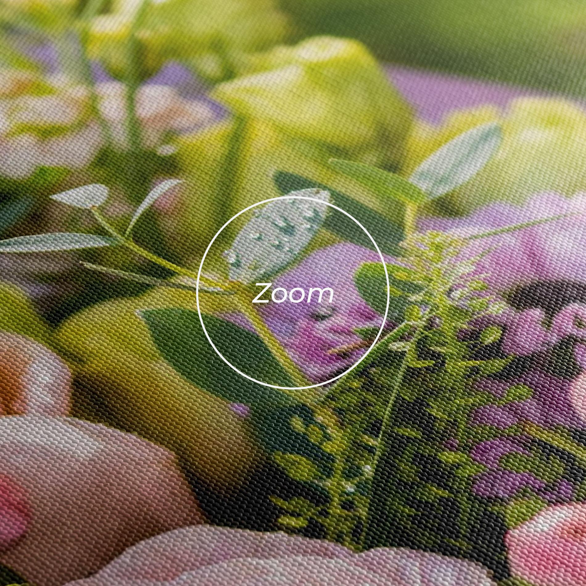 Leinwandbild Green Pink Bouquet mockup 3