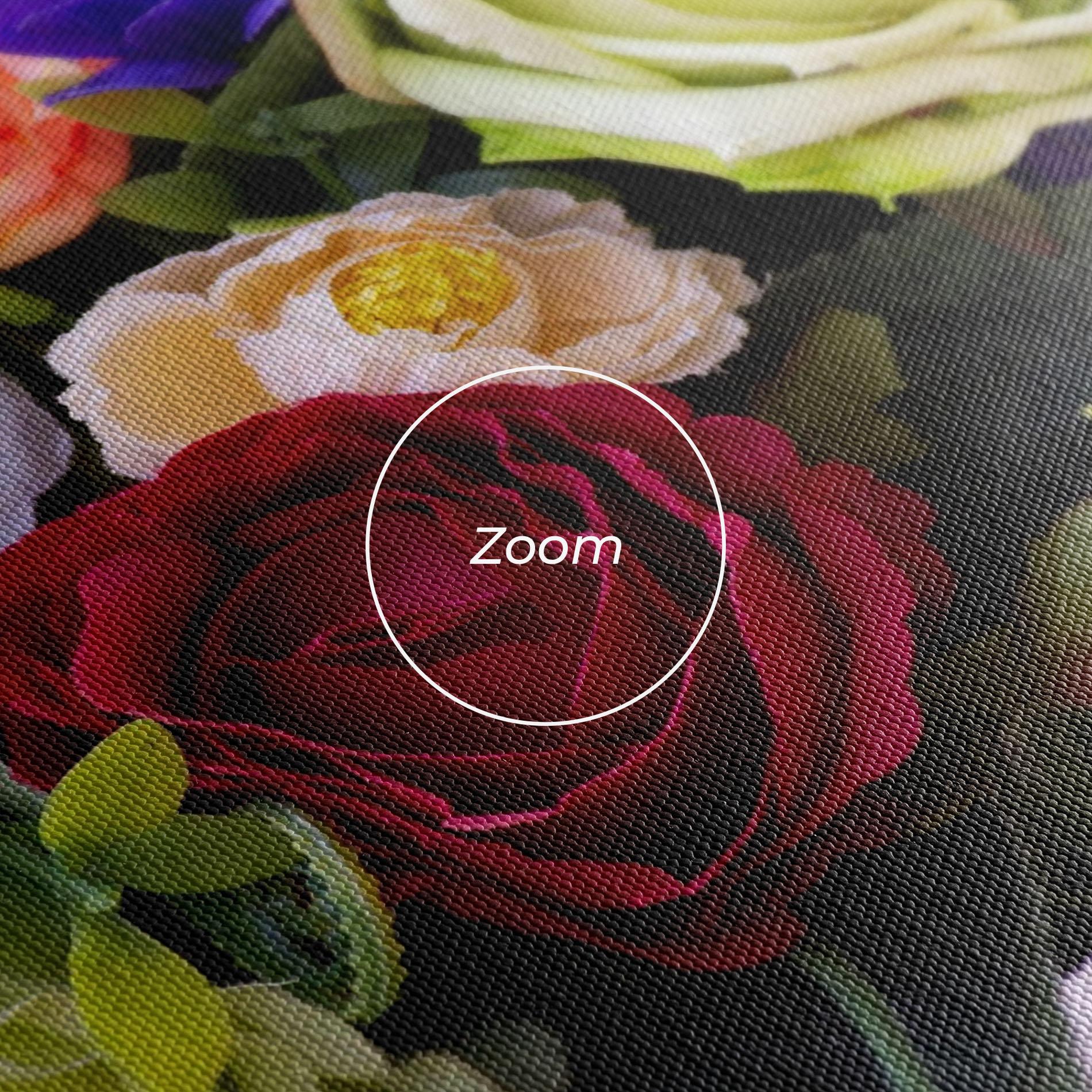 Leinwandbild Mixed Roses Bouquet mockup 3