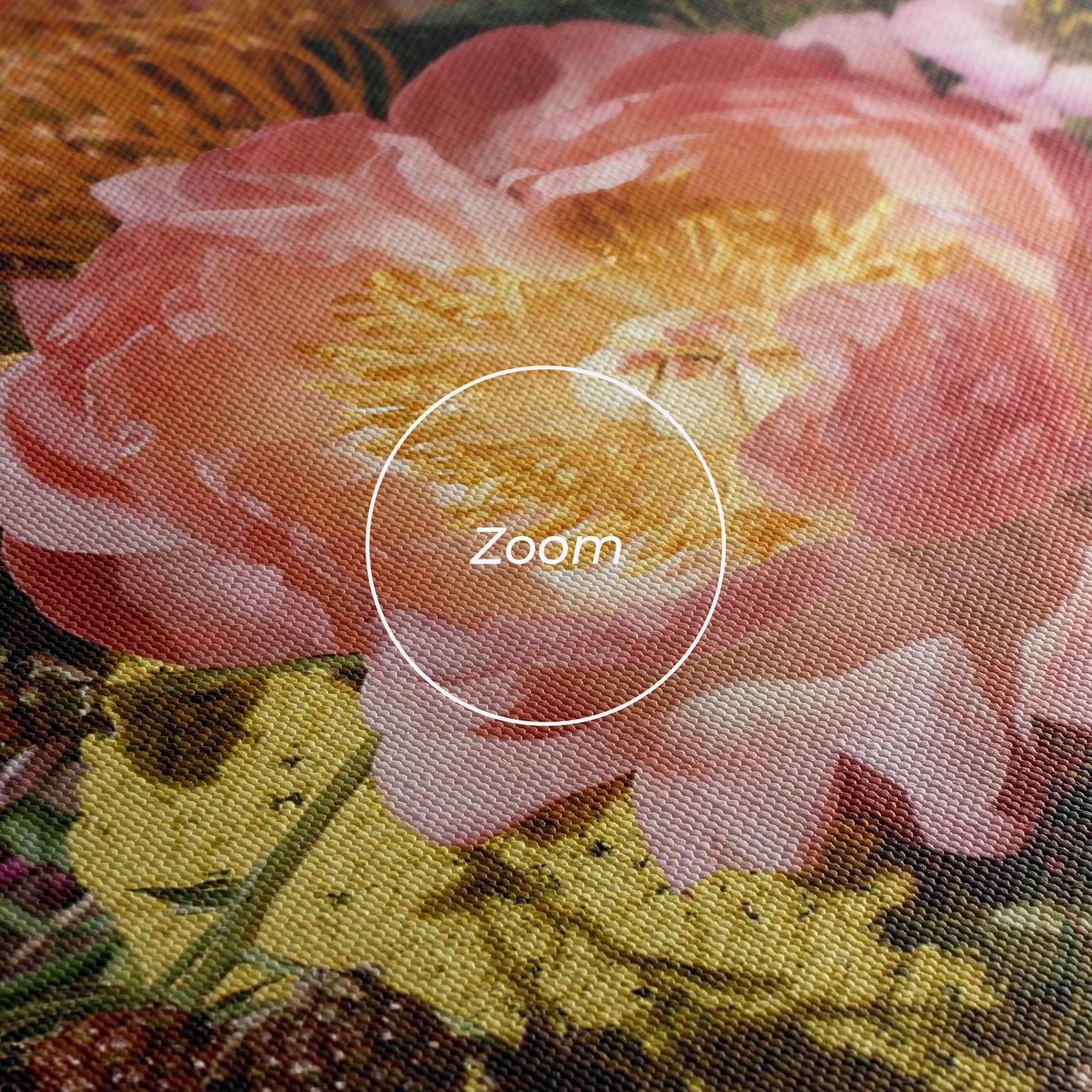 Leinwandbild Pastel Orange Bouquet mockup 3