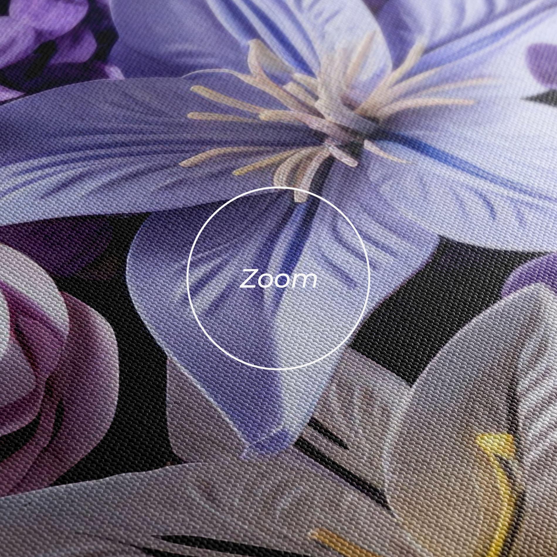 Leinwandbild Purple Cute Bouquet mockup 3