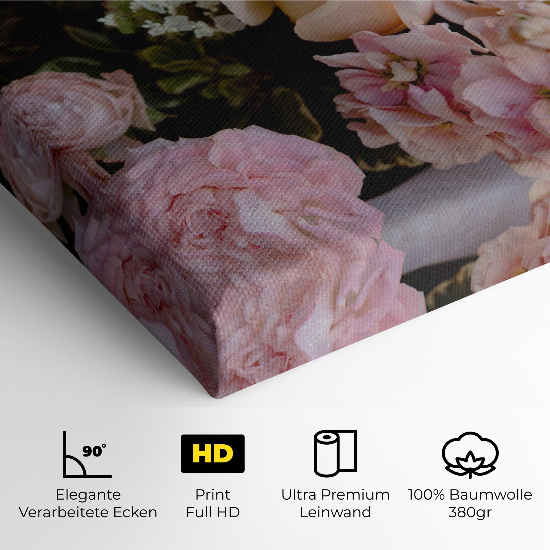 Leinwandbild Beautiful Pink Pastel mockup 4