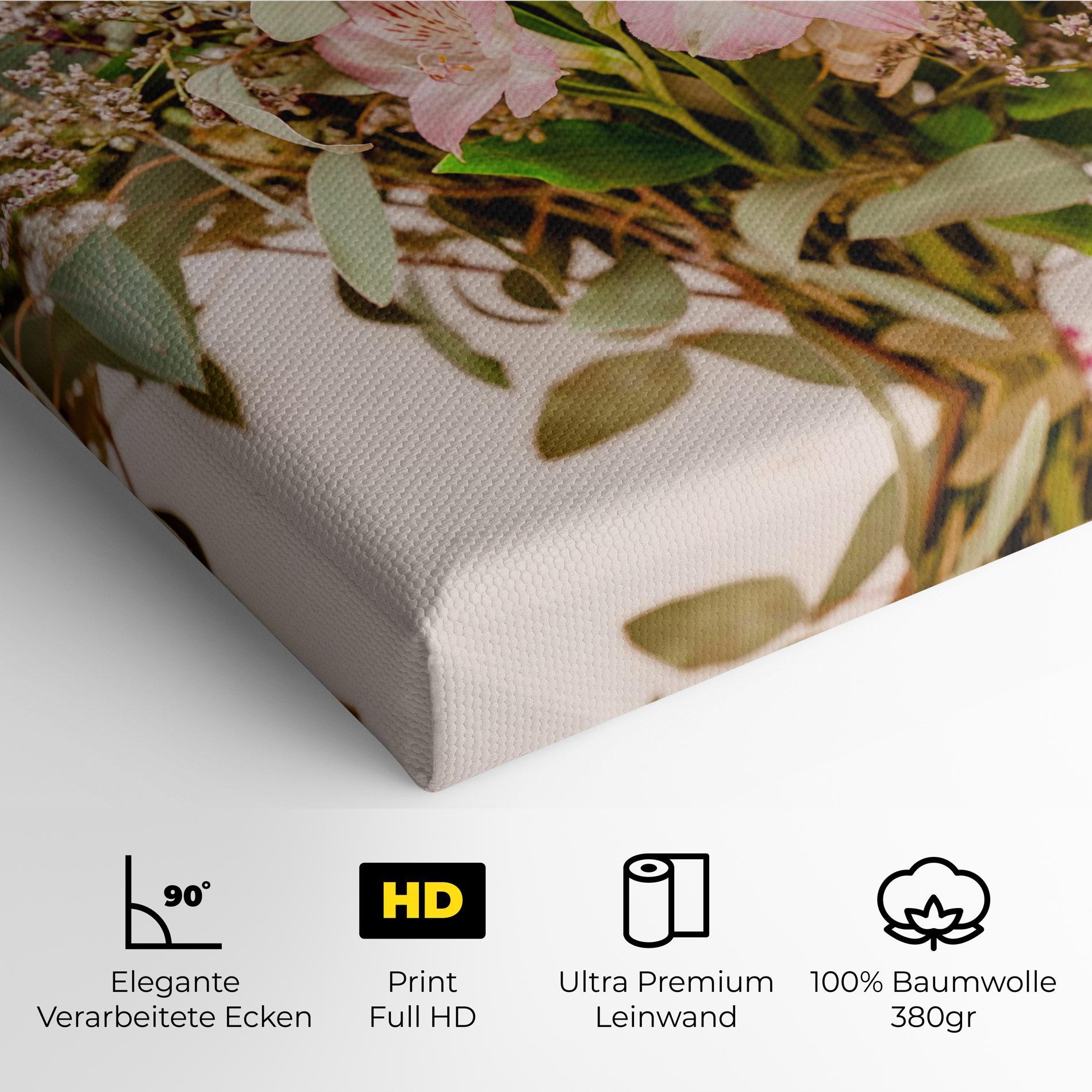 Leinwandbild Girly Pink Bouquet mockup 4