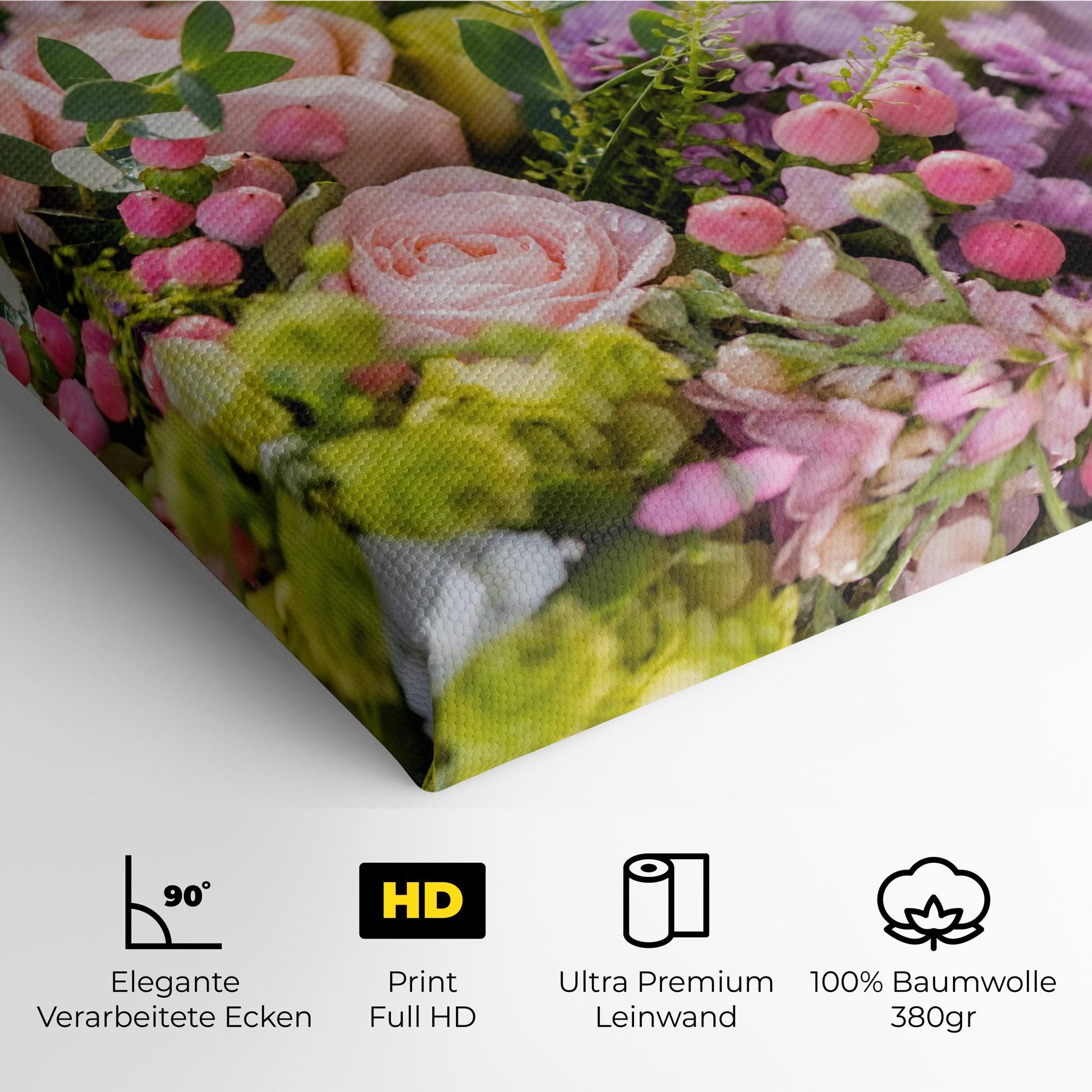 Green Pink Bouquet mockup 4