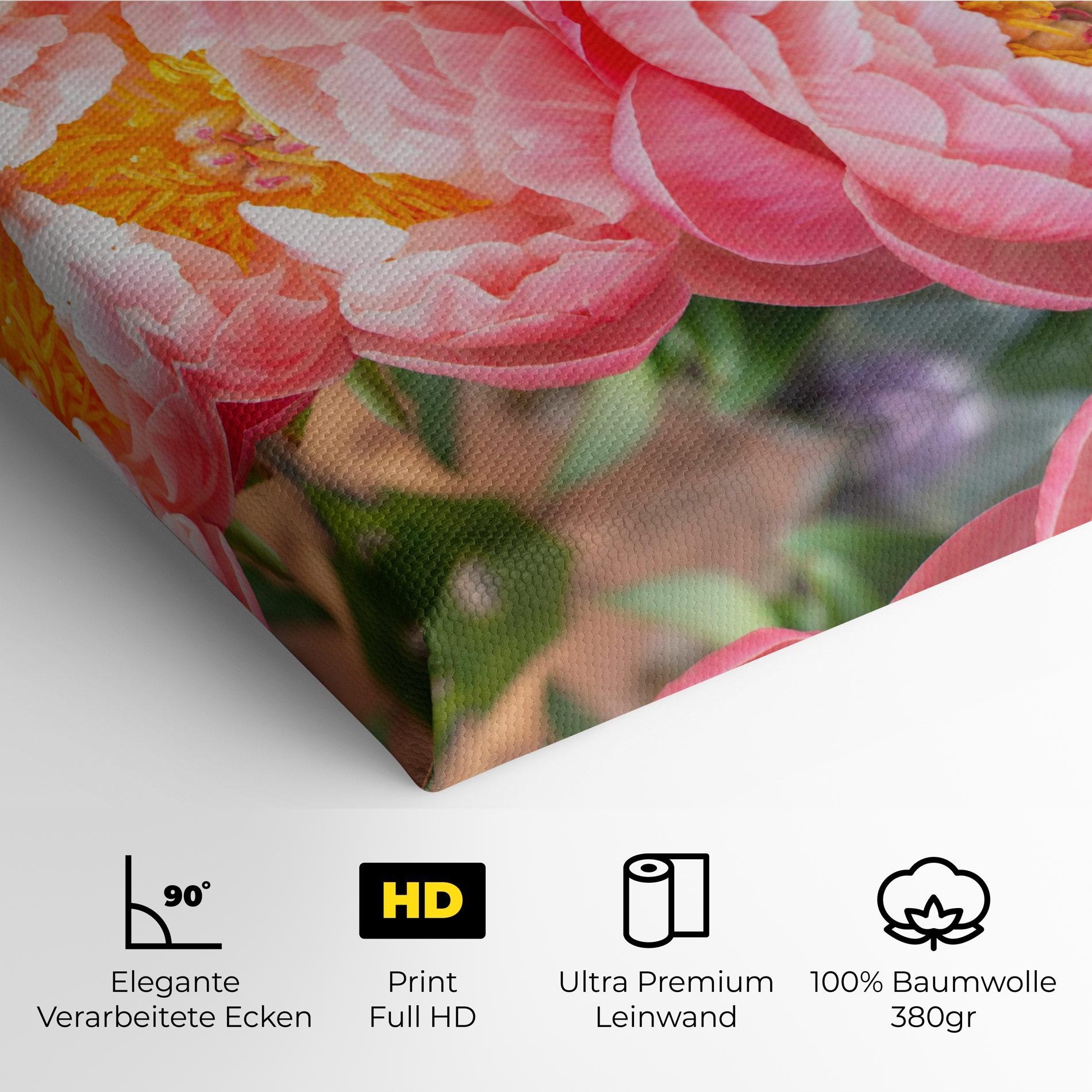 Leinwandbild Opened Peonies Bouquet mockup 4