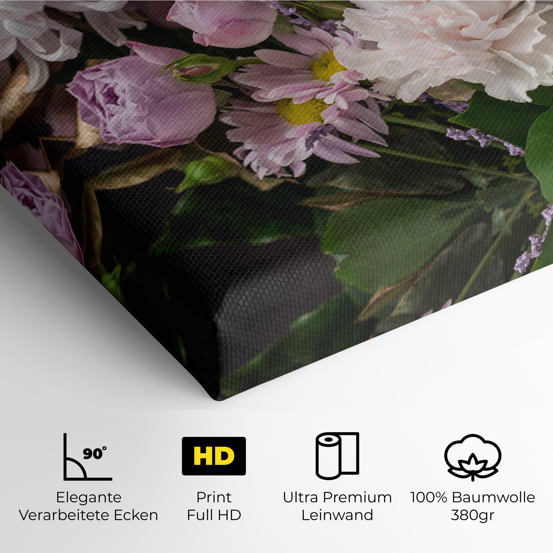 Leinwandbild Pastel Purple Bouquet mockup 4