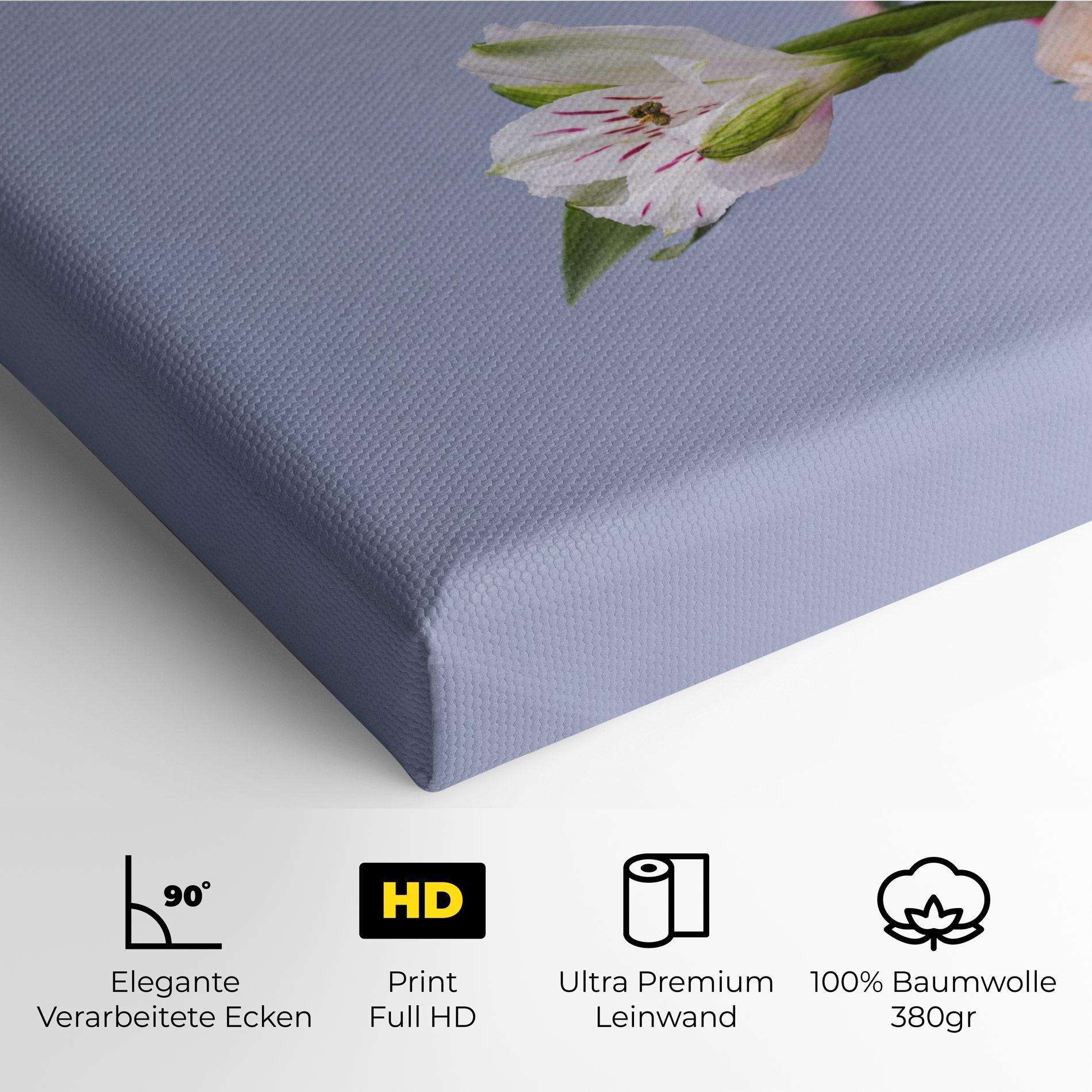 Leinwandbild White Pink Bouquet mockup 4