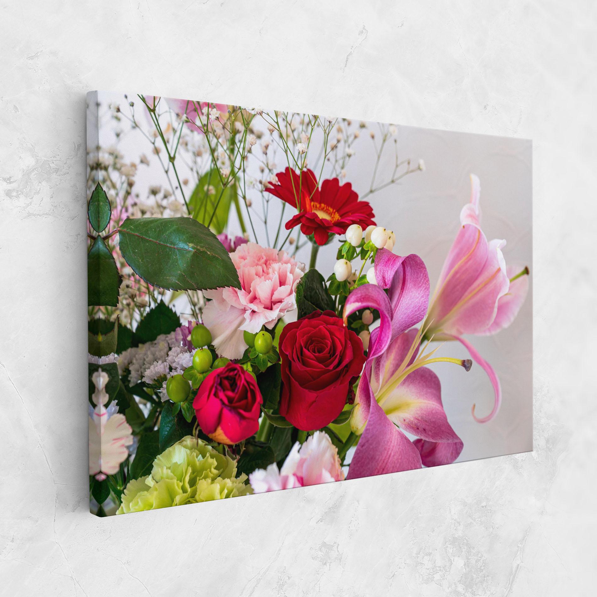 Leinwandbild Bouquet mockup 1