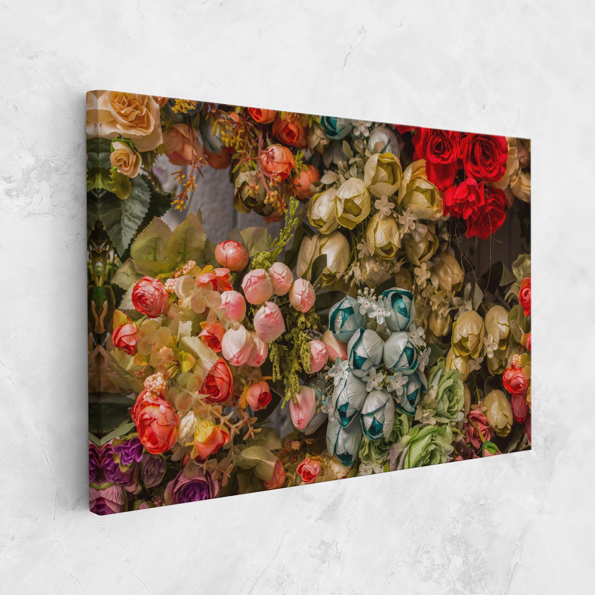 Fake Flowers Wall mockup 1