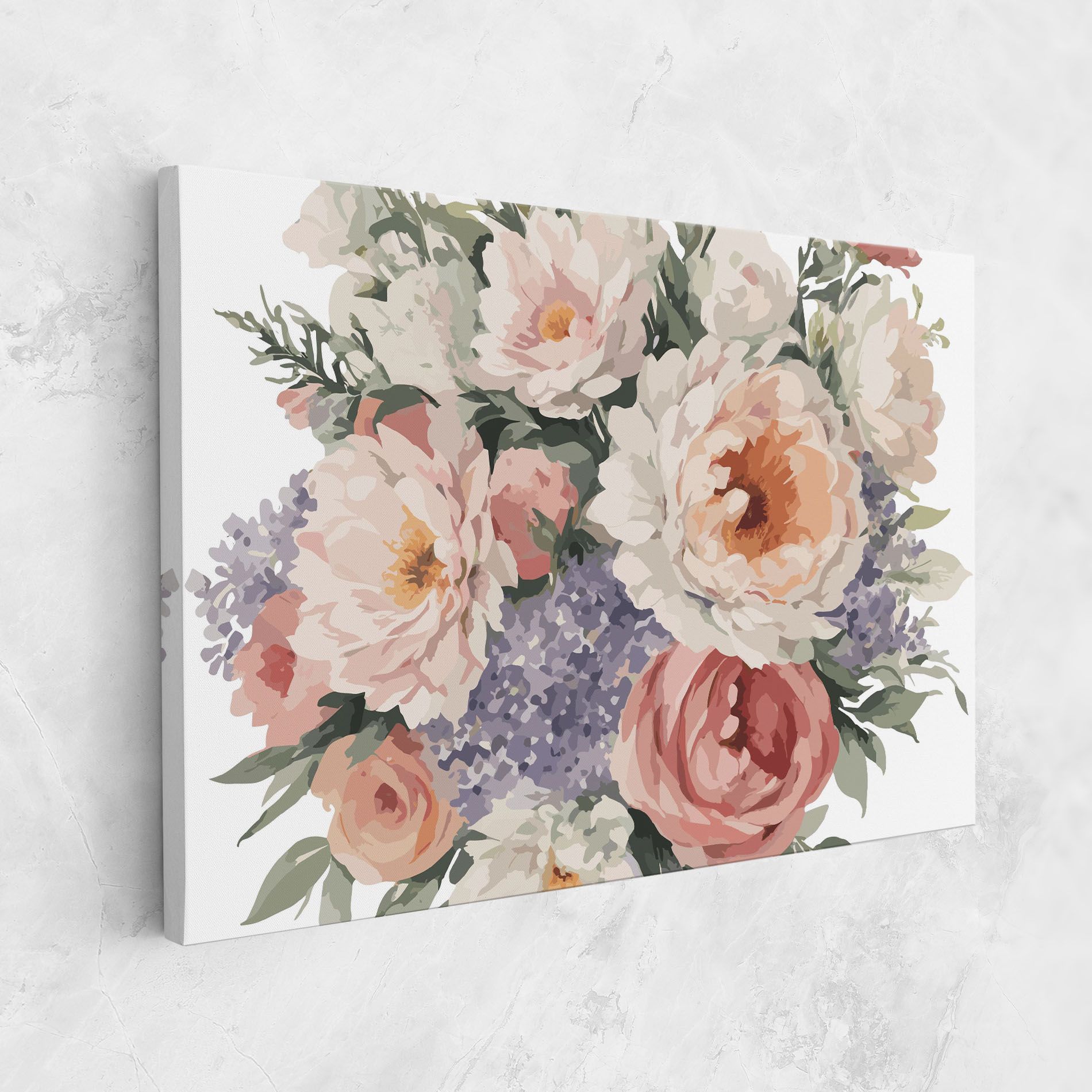 Pretty Watercolor Bouquet mockup 1