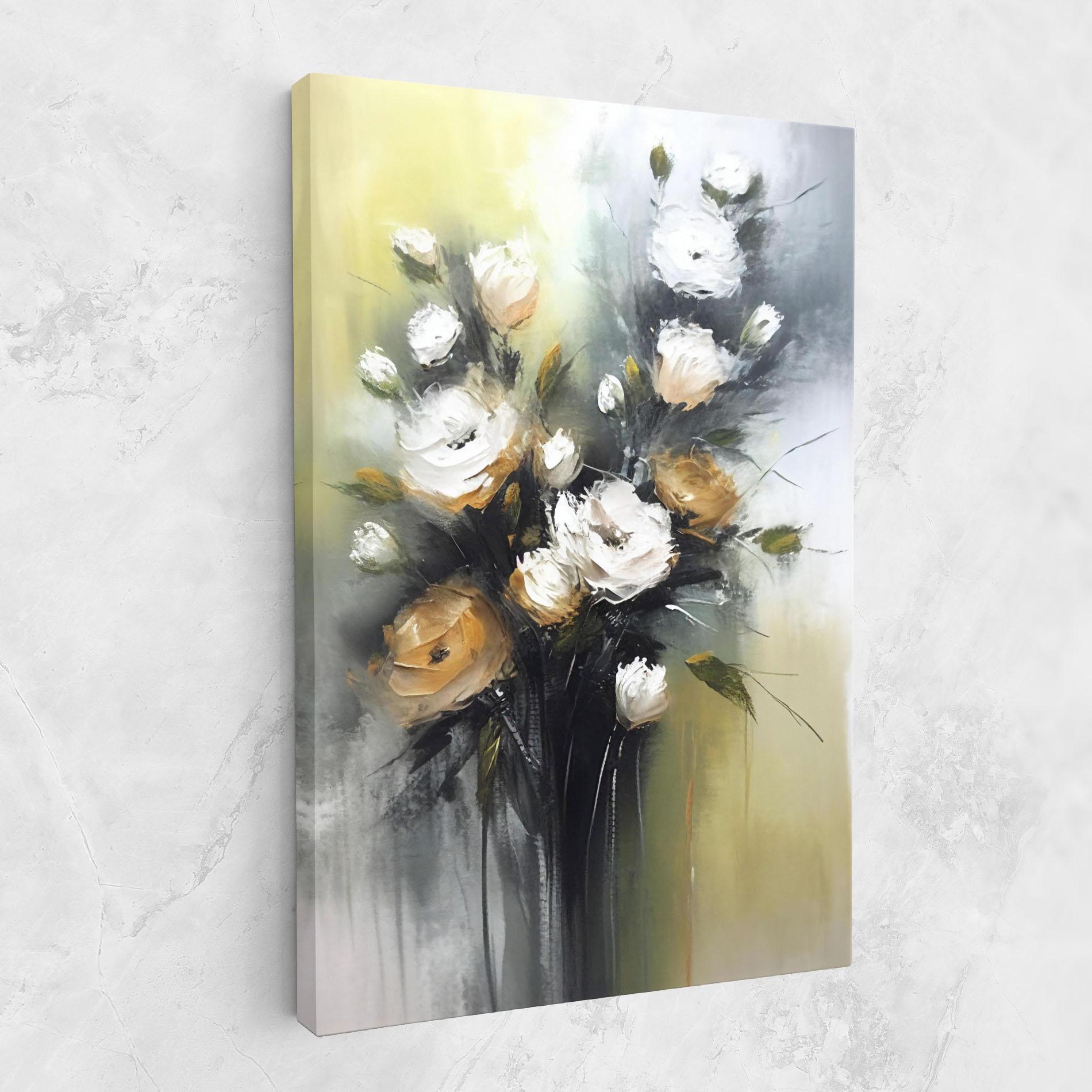 Leinwandbild Bouquet Painting mockup 1