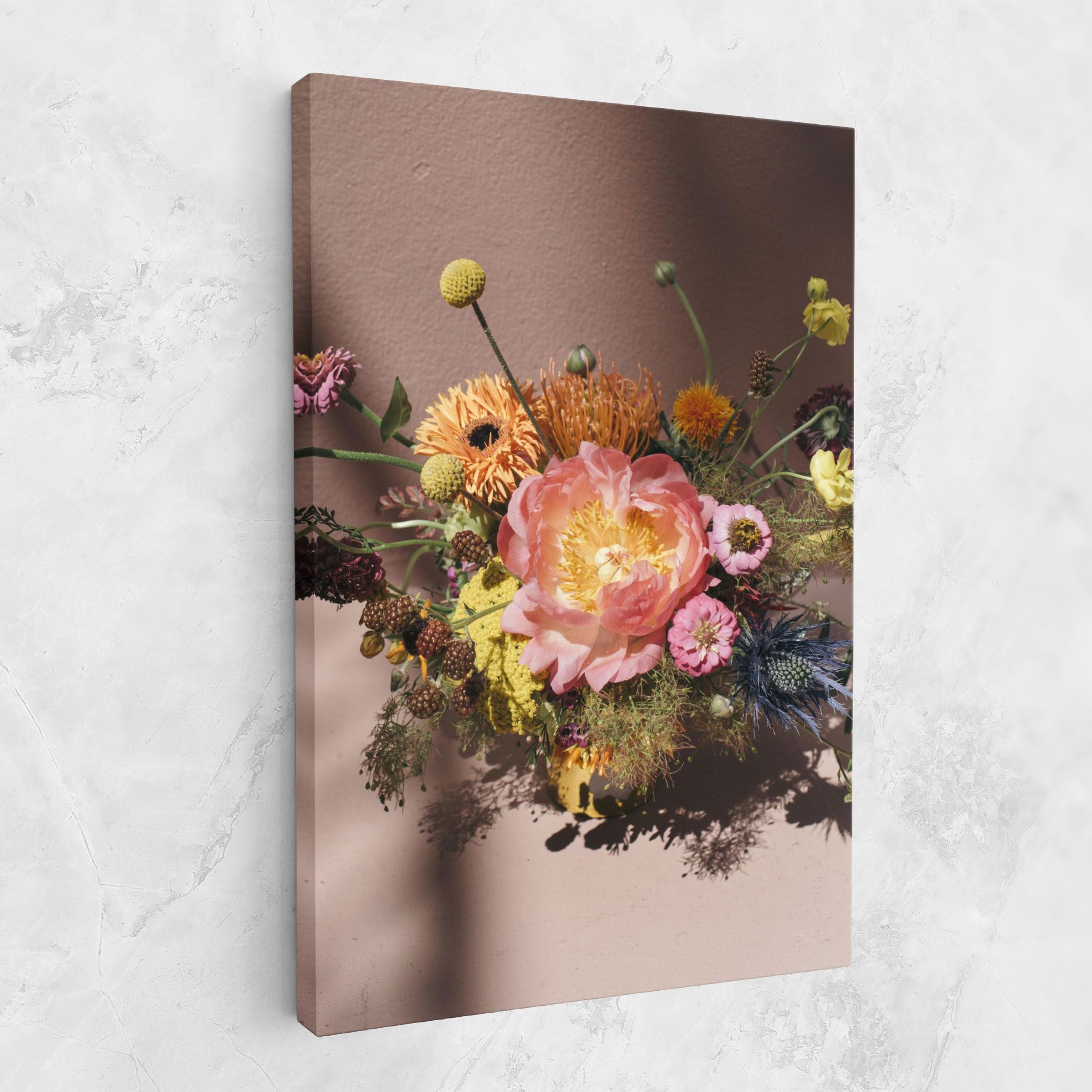 Pastel Orange Bouquet mockup 1