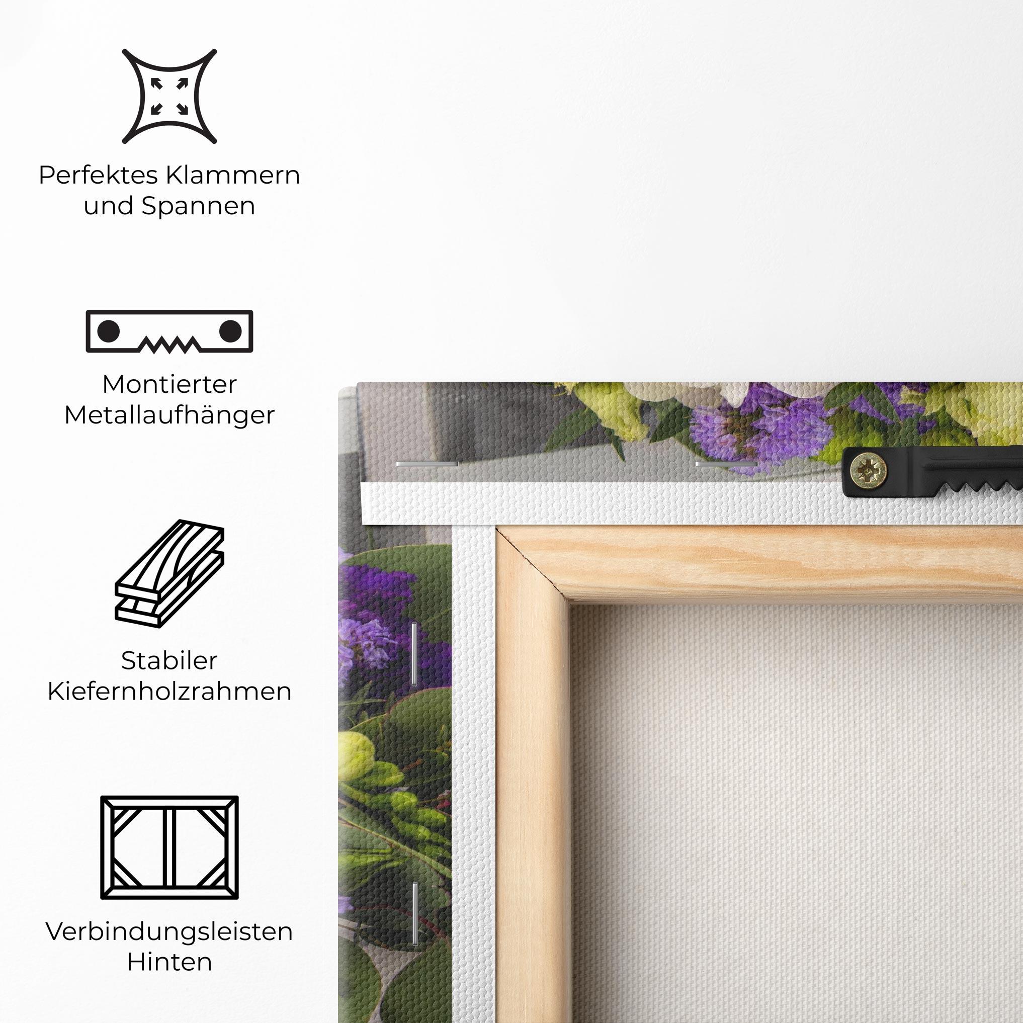 Leinwandbild Big Pink Rose Bouquet mockup 5