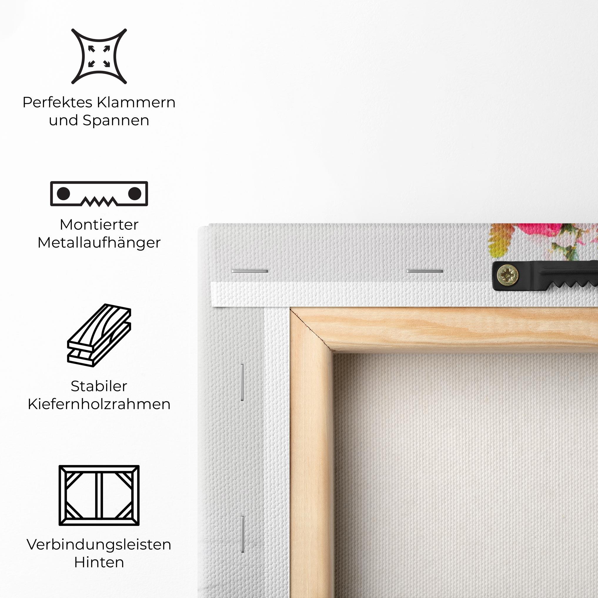 Leinwandbild Bouquet Flowers Vase mockup 5