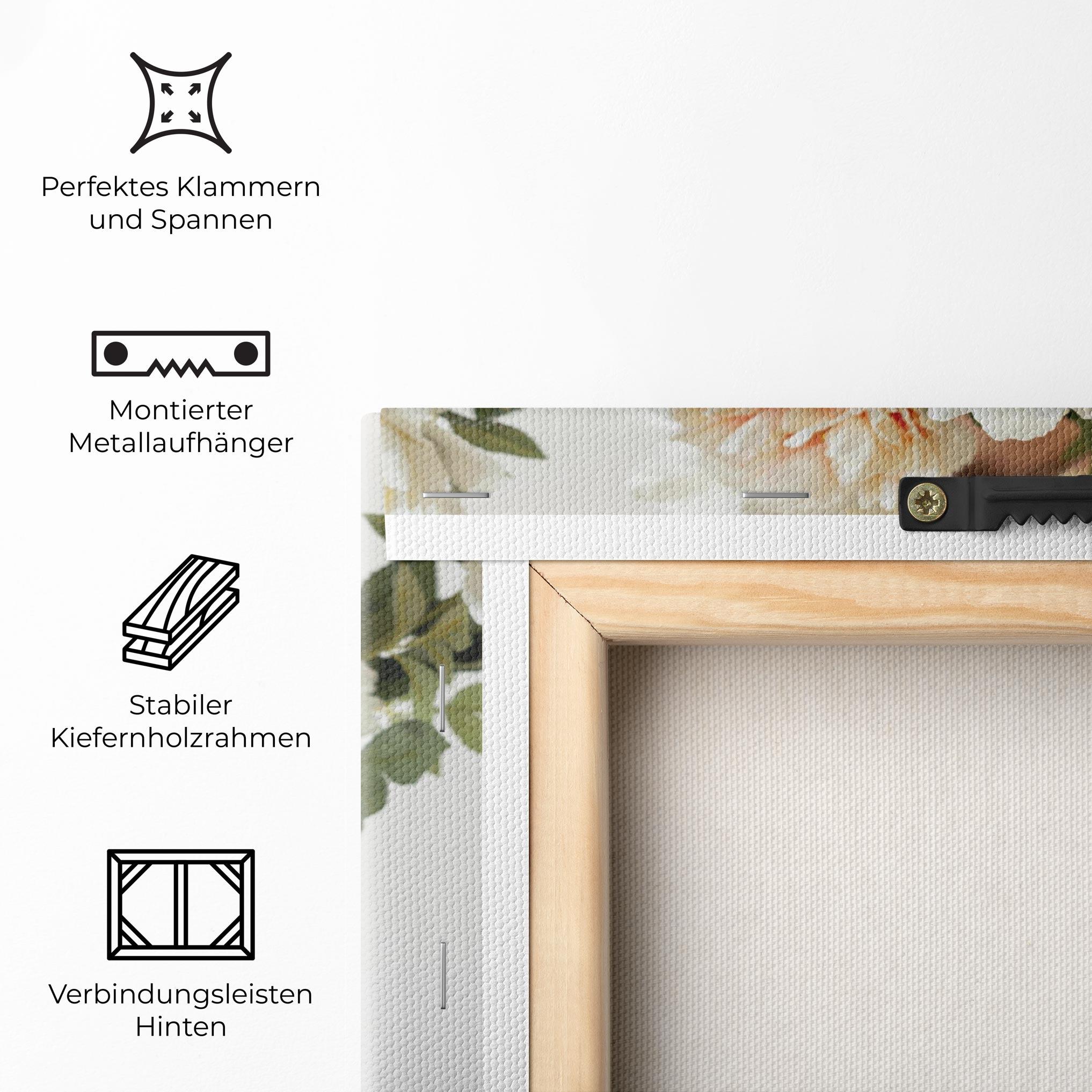 Leinwandbild Bouquet Holding mockup 5