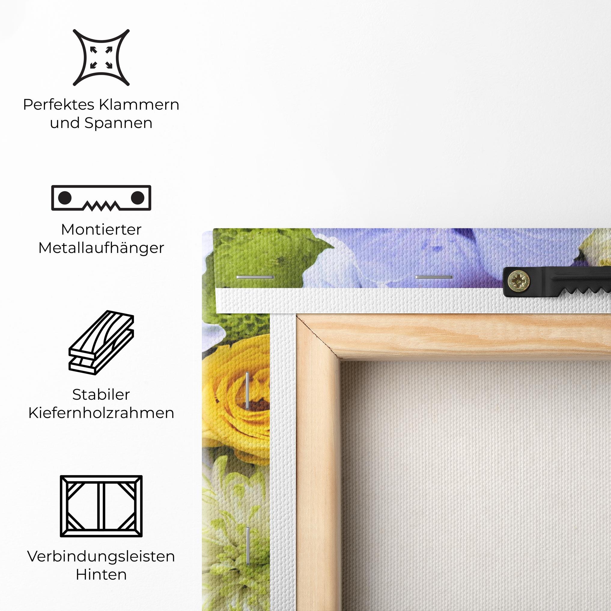 Leinwandbild Color Mix Flower Bouquet mockup 5