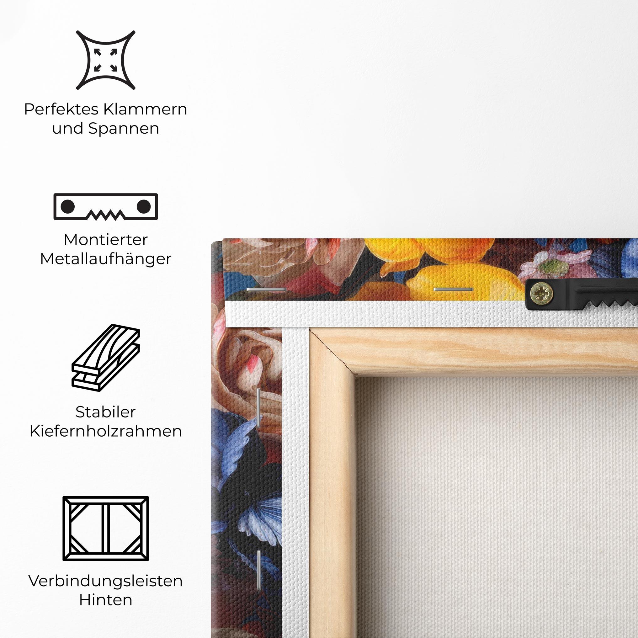 Leinwandbild Colorful Flower Bouquet mockup 5