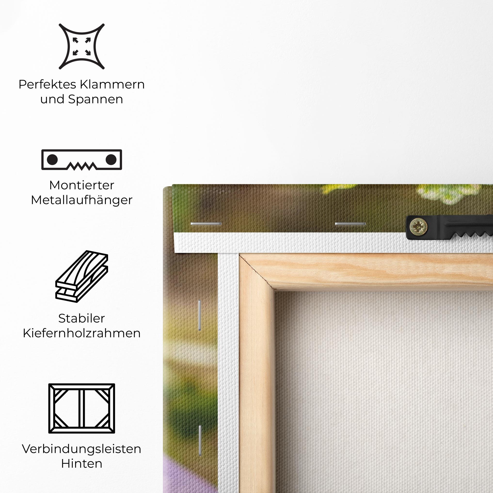 Leinwandbild Green Pink Bouquet mockup 5