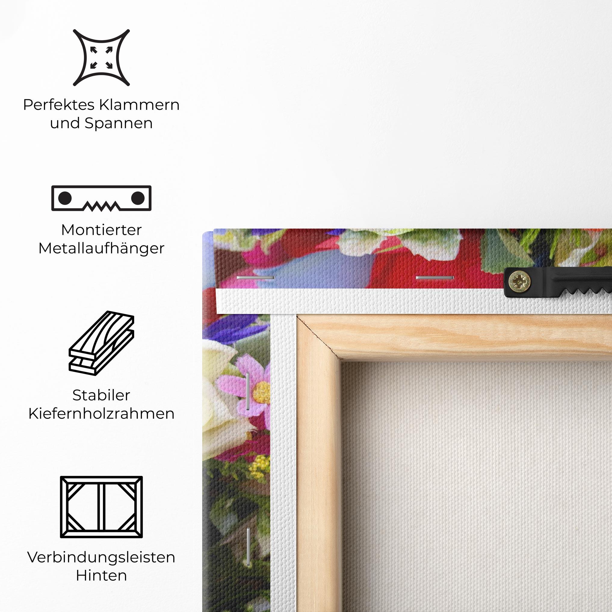 Leinwandbild Mixed Roses Bouquet mockup 5