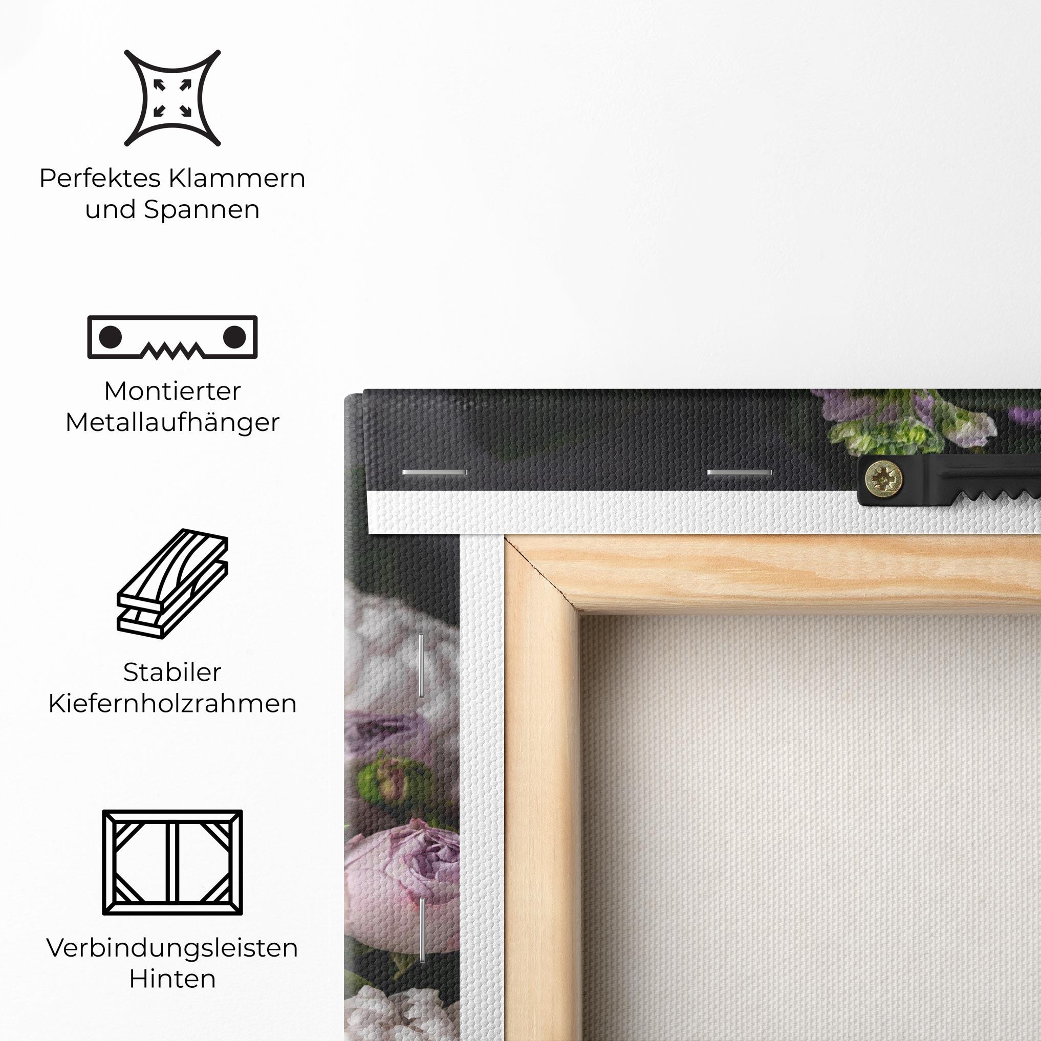 Leinwandbild Pastel Purple Bouquet mockup 5