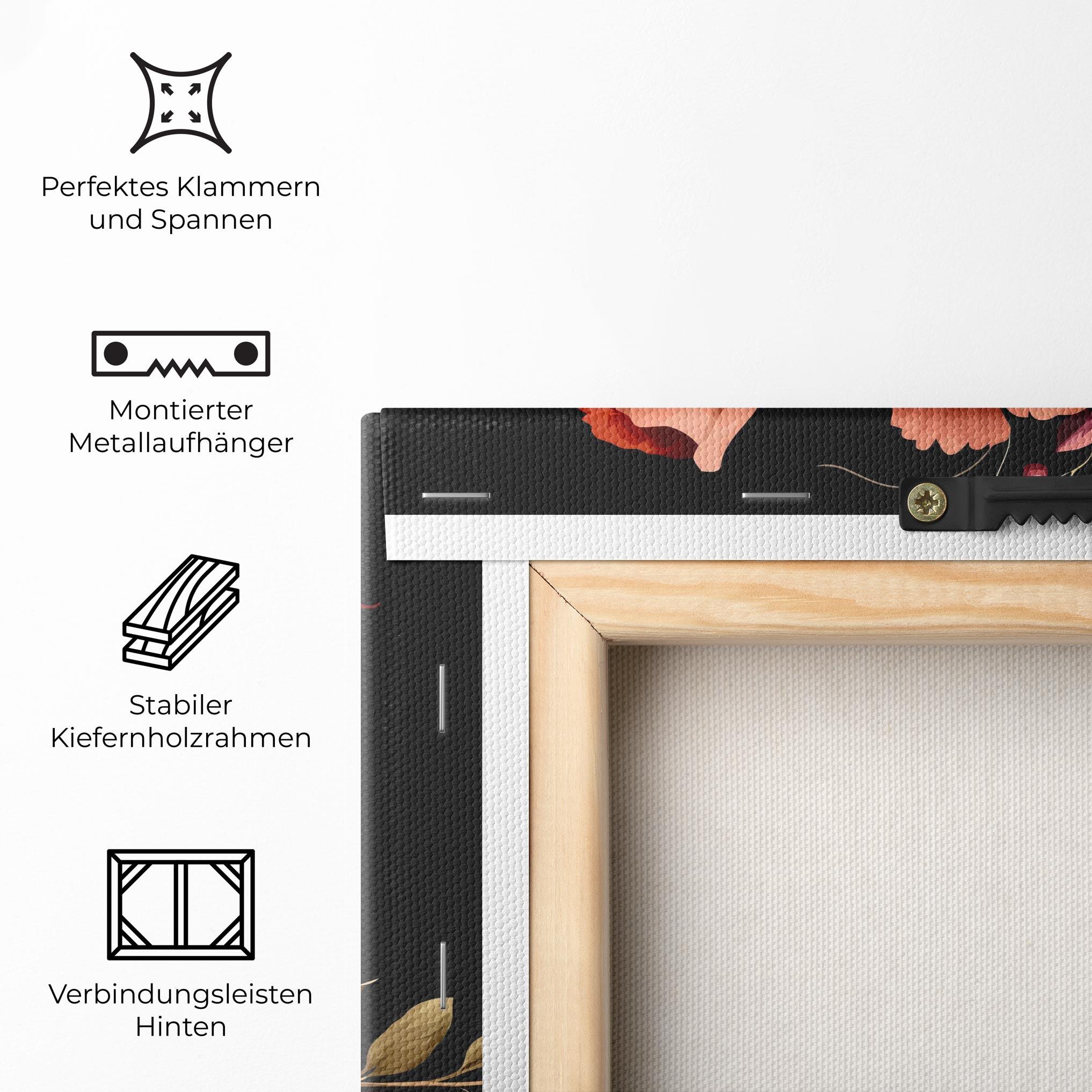 Leinwandbild Vintage Bouquet Art mockup 5