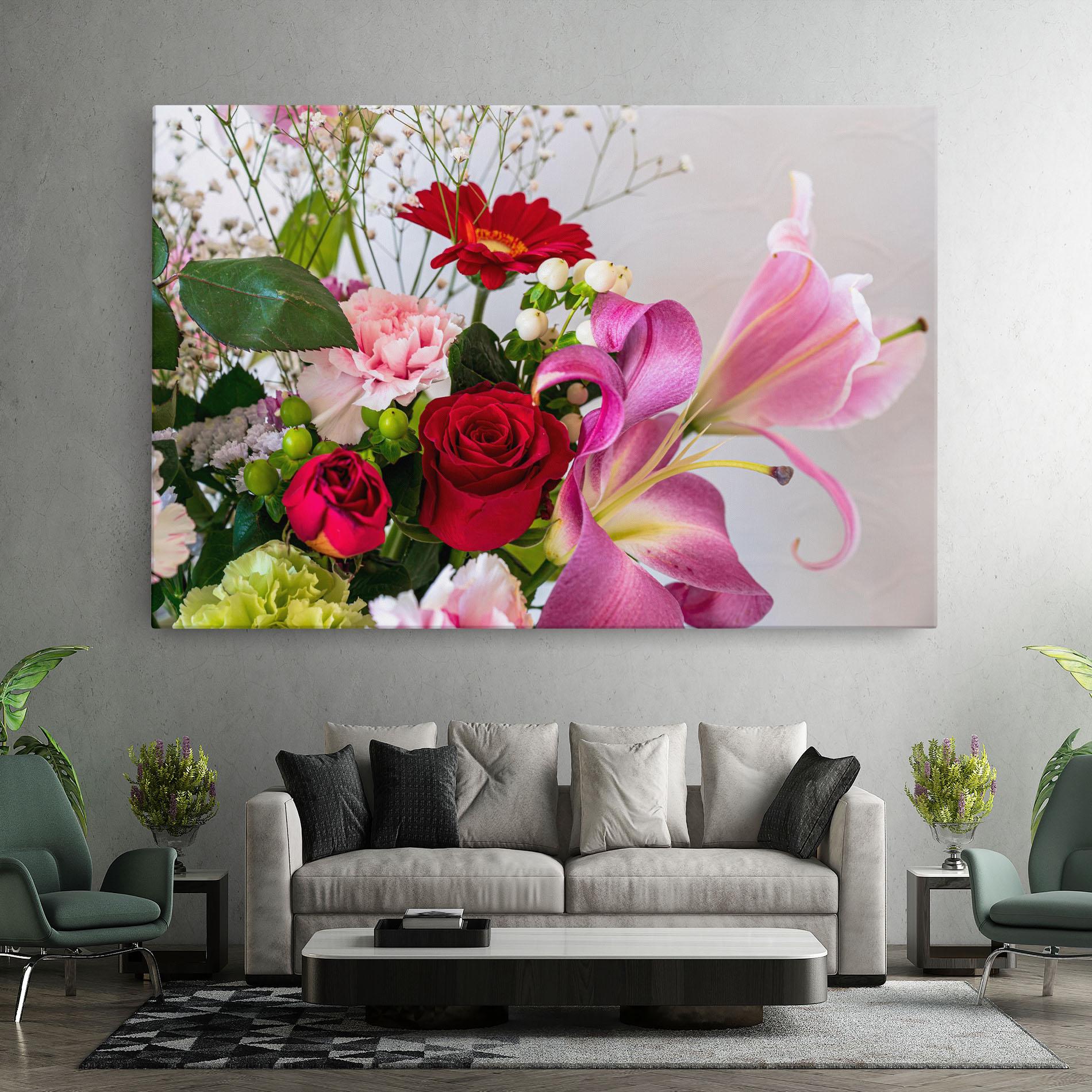 Leinwandbild Bouquet mockup 7