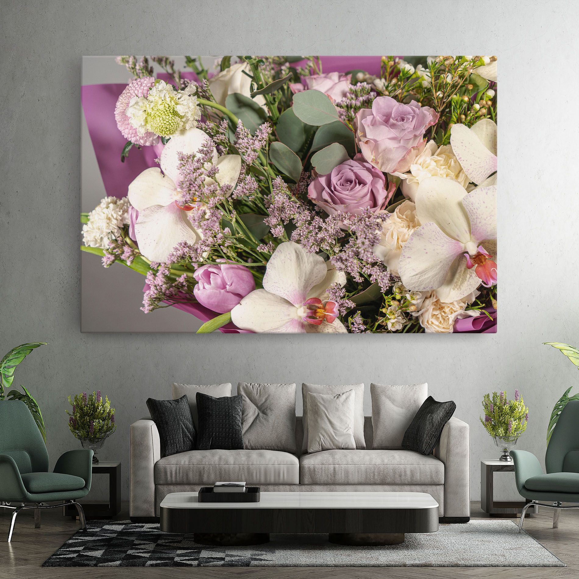 Cute Purple Bouquet mockup 7