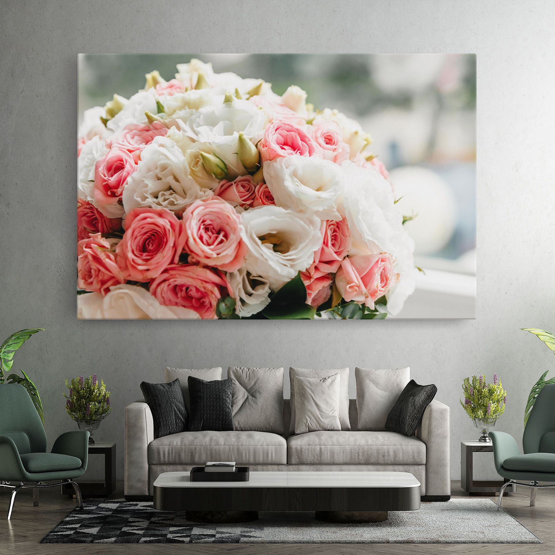 Pink Beautiful Bouquet mockup 7