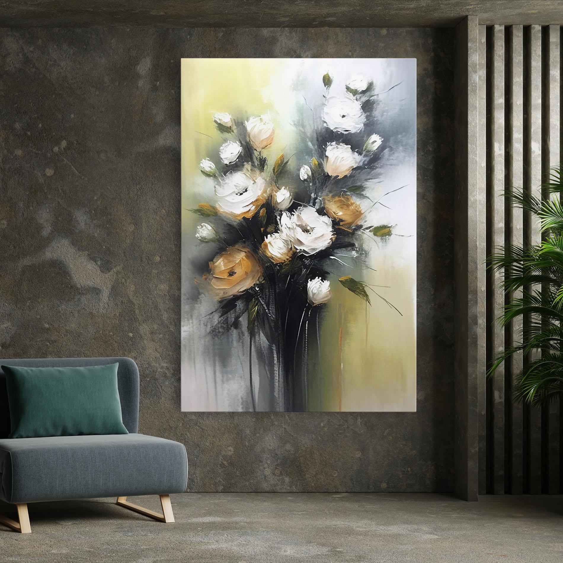 Leinwandbild Bouquet Painting mockup 7